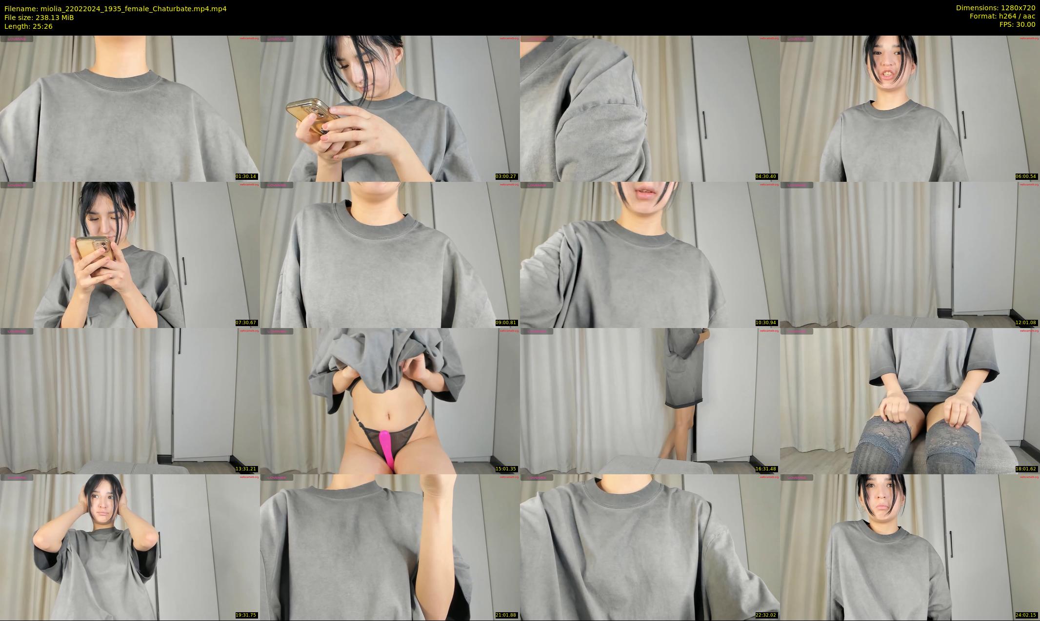 miolia — 26 minute Chaturbate female cam show recording, 720p, Feb 22, 2024