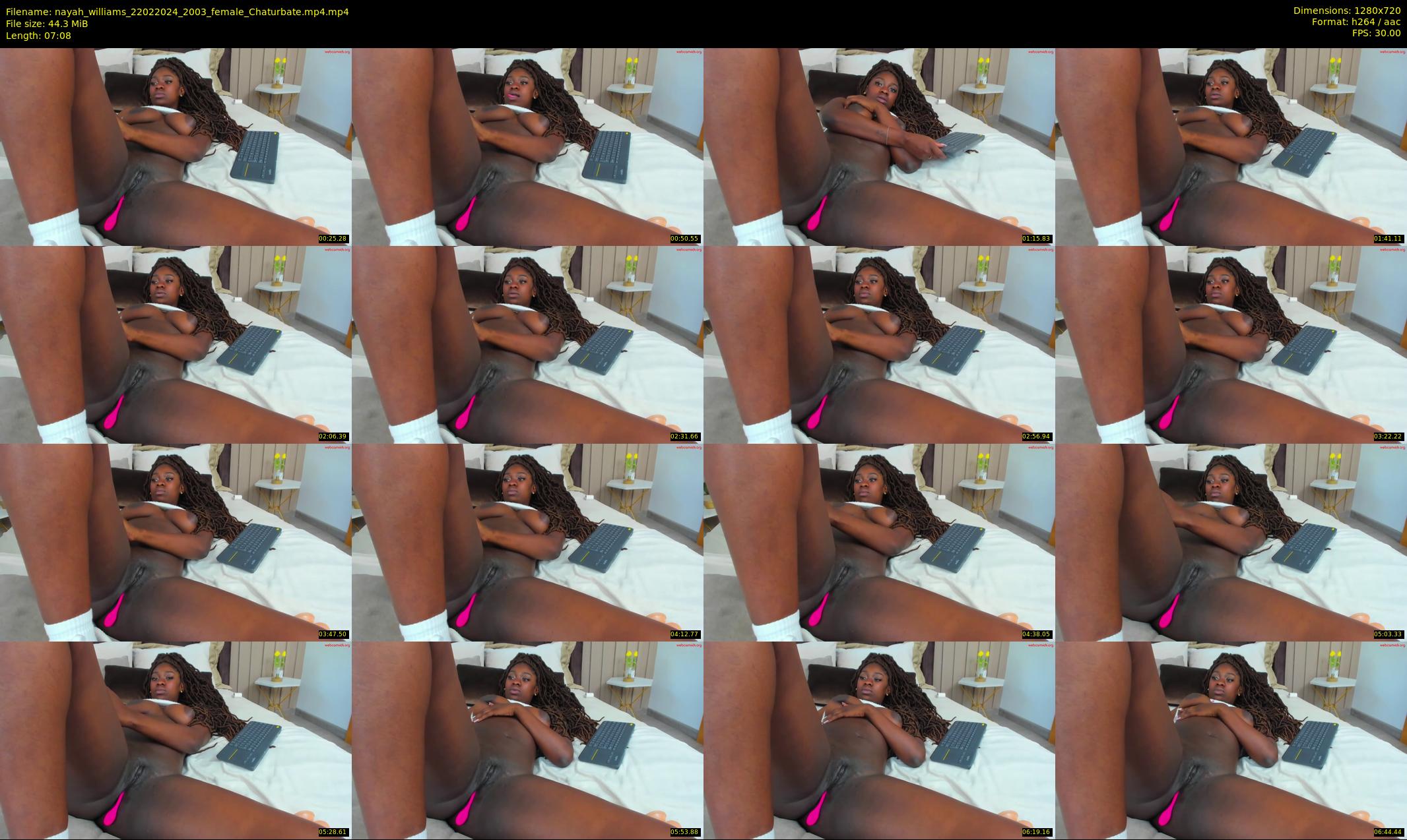 nayah_williams — 8 minute Chaturbate female cam show recording, 720p, Feb 22, 2024