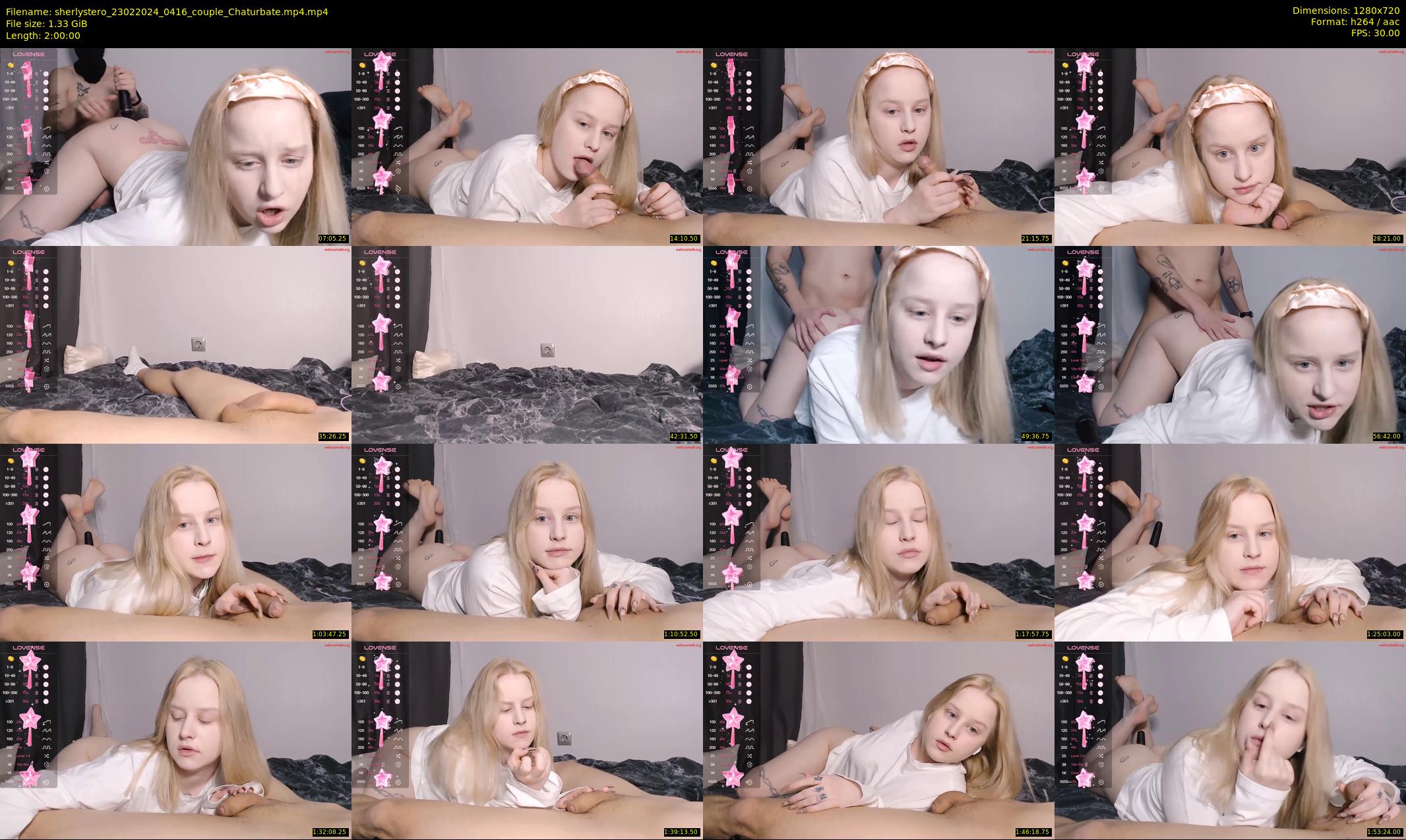 sherlystero — 120 minute Chaturbate couple cam show recording, 720p, Feb 23, 2024