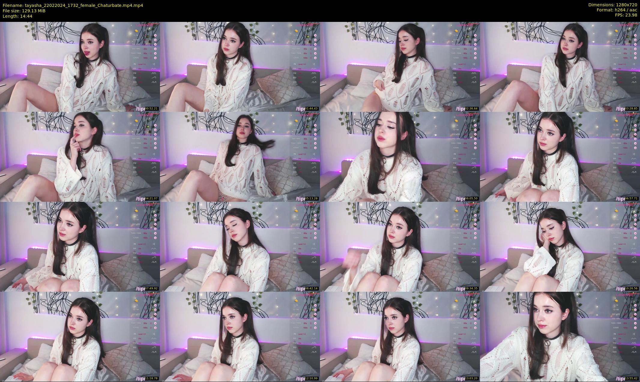 tayasha — 15 minute Chaturbate female cam show recording, 720p, Feb 22, 2024