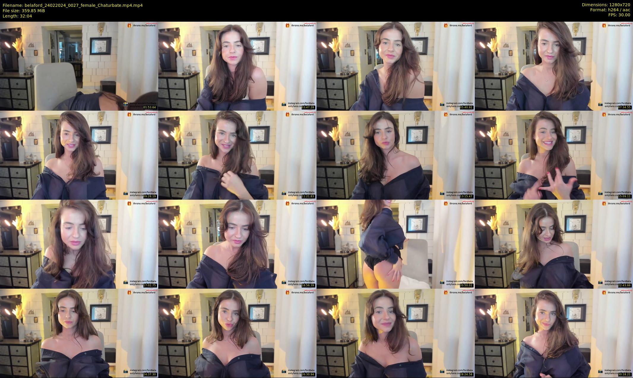 belaford — 33 minute Chaturbate female cam show recording, 720p, Feb 24, 2024