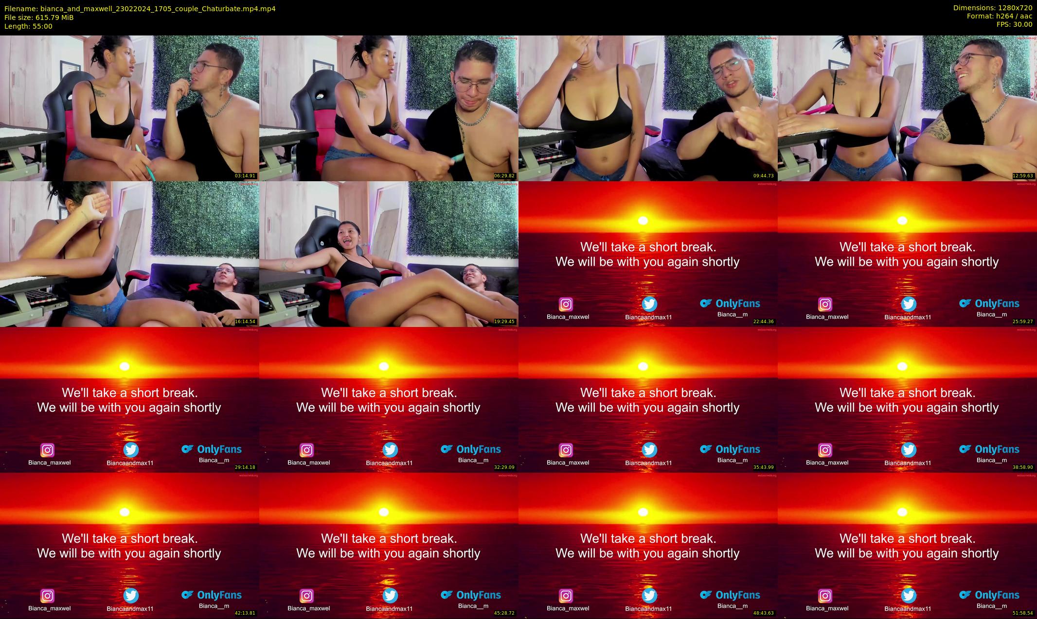 bianca_and_maxwell — 55 minute Chaturbate couple cam show recording, 720p, Feb 23, 2024