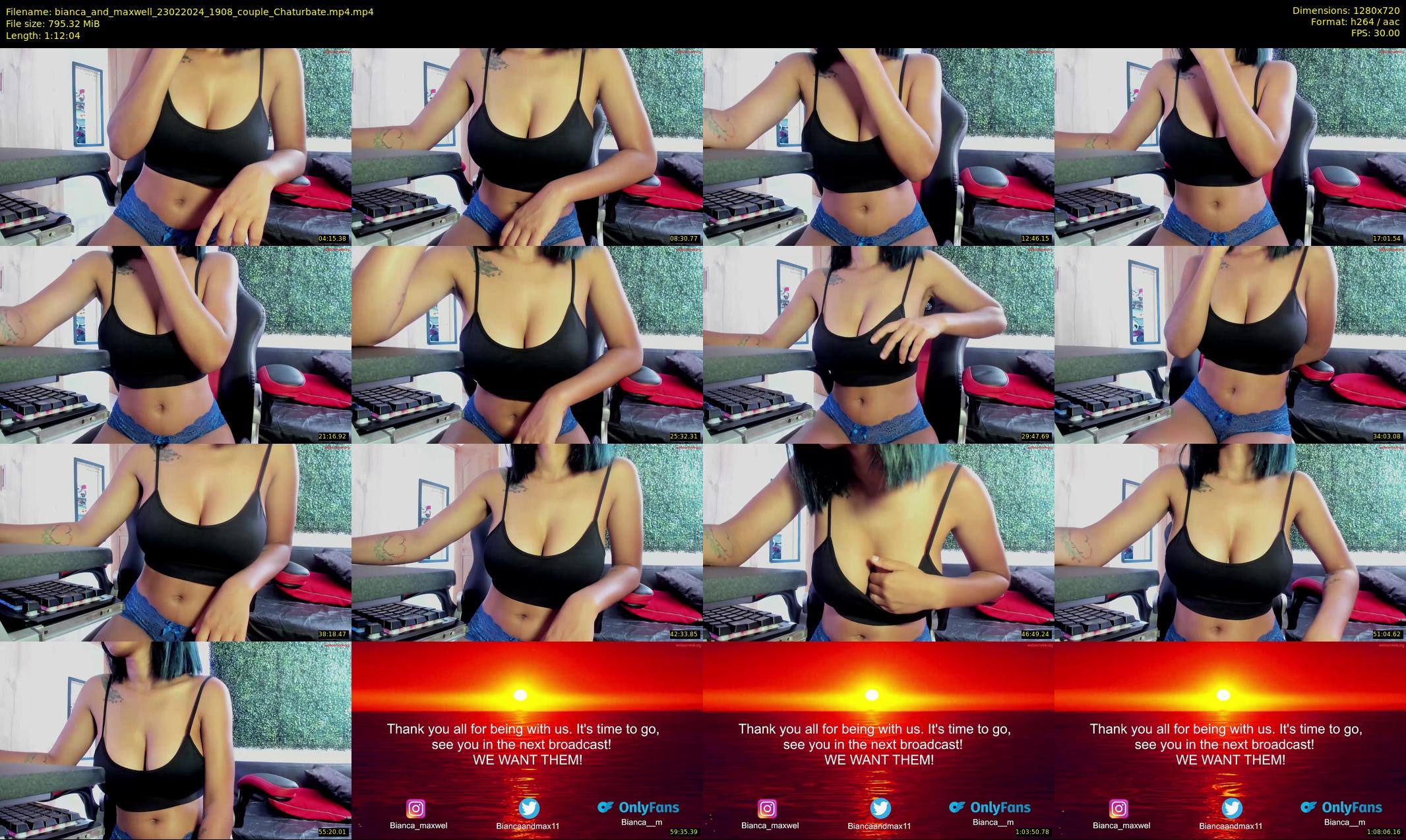 bianca_and_maxwell — 73 minute Chaturbate couple cam show recording, 720p, Feb 23, 2024