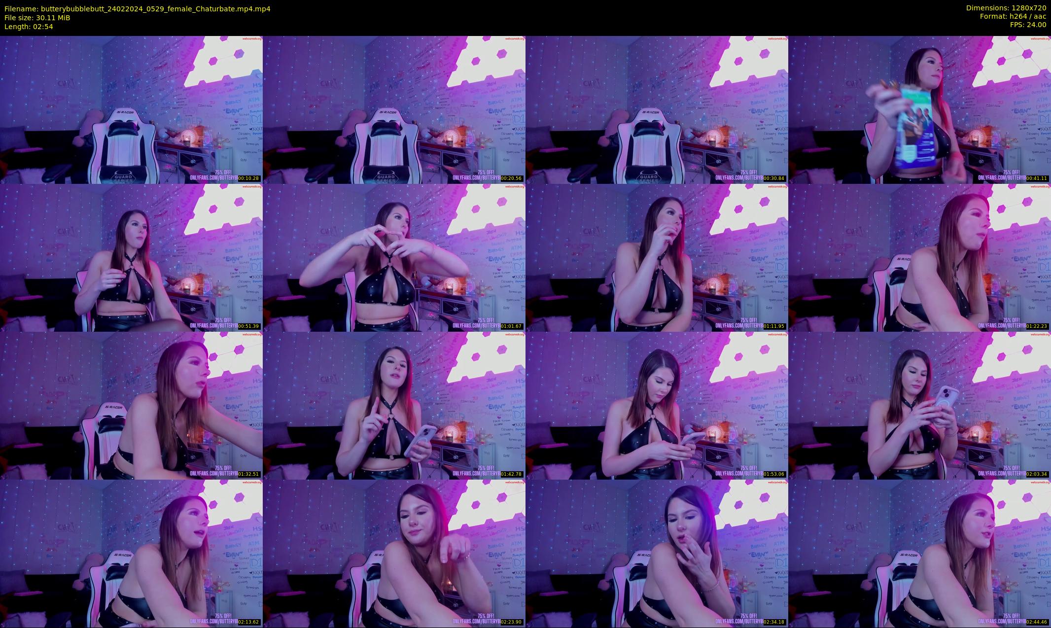 butterybubblebutt — 3 minute Chaturbate couple cam show recording, 720p, Feb 24, 2024