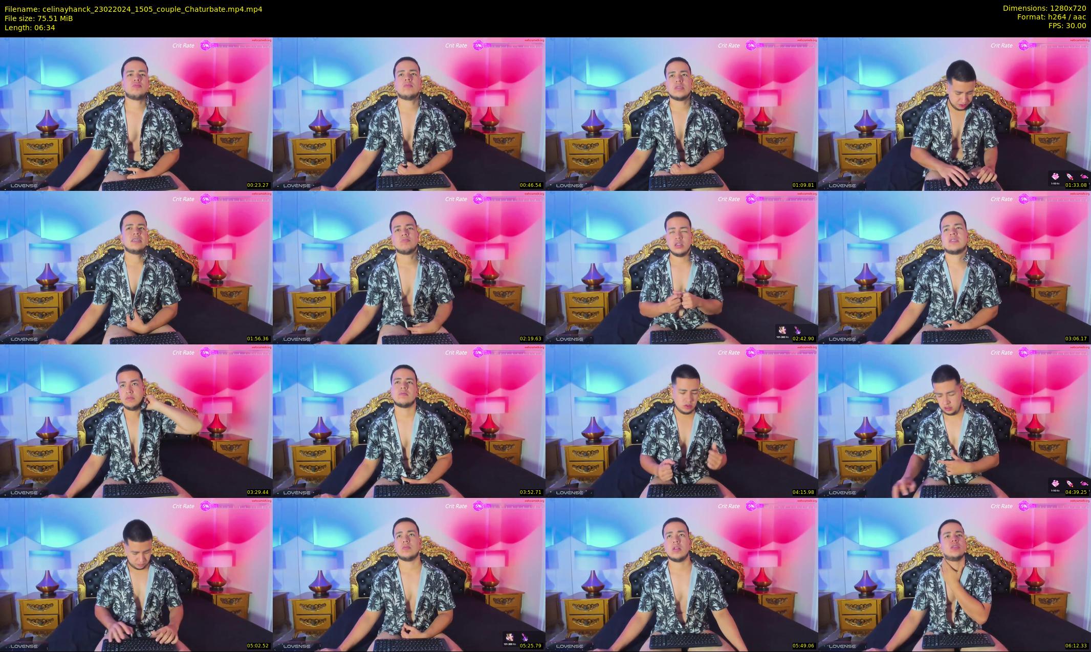 celinayhanck — 7 minute Chaturbate couple cam show recording, 720p, Feb 23, 2024