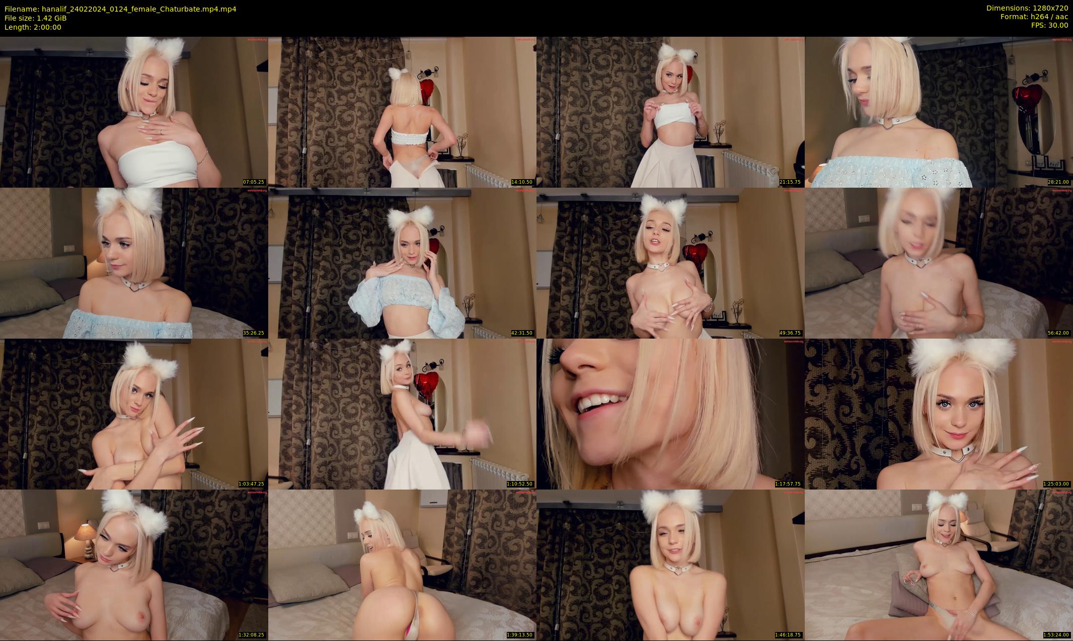 hanalif — 120 minute Chaturbate female cam show recording, 720p, Feb 24, 2024