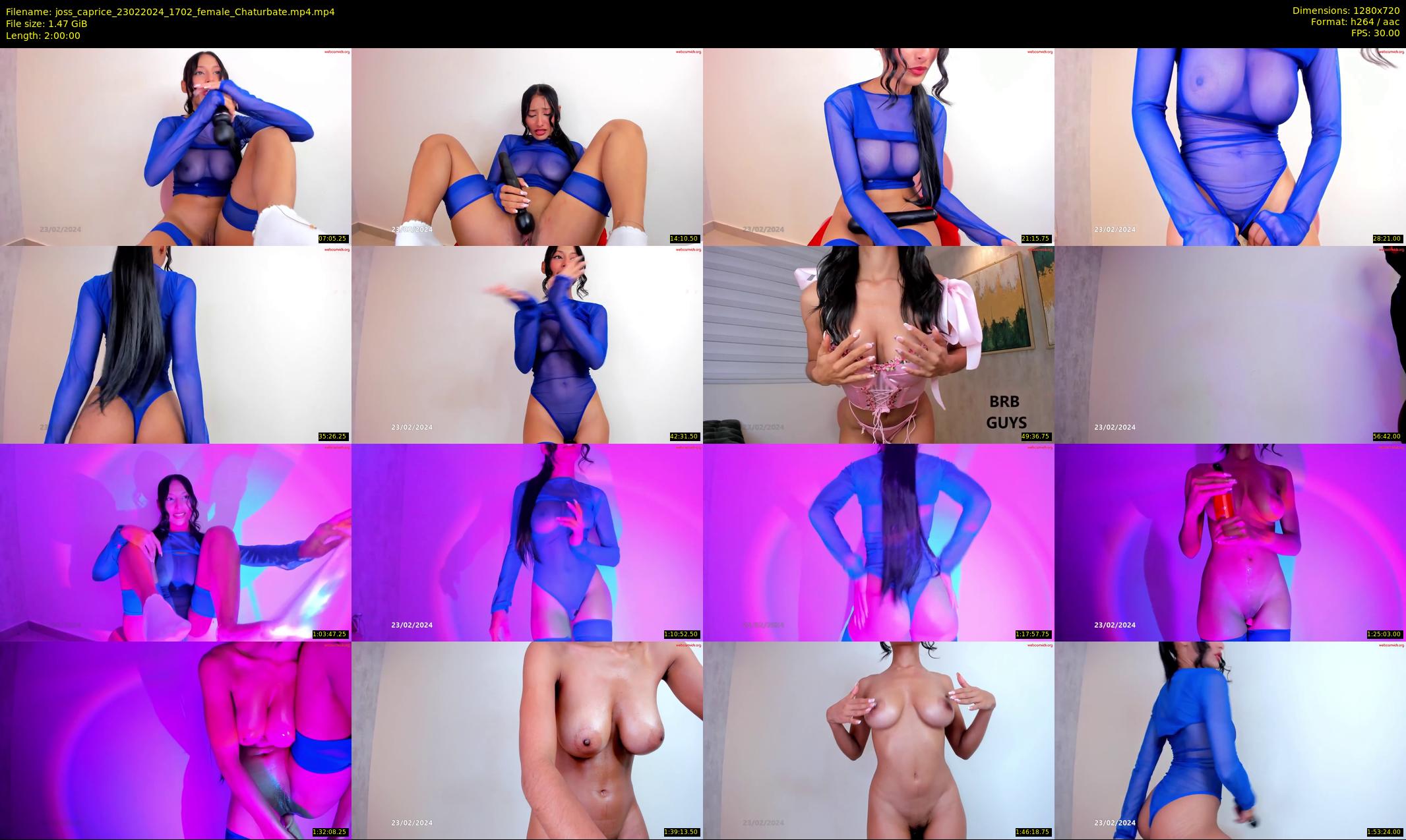 joss_caprice — 120 minute Chaturbate female cam show recording, 720p, Feb 23, 2024