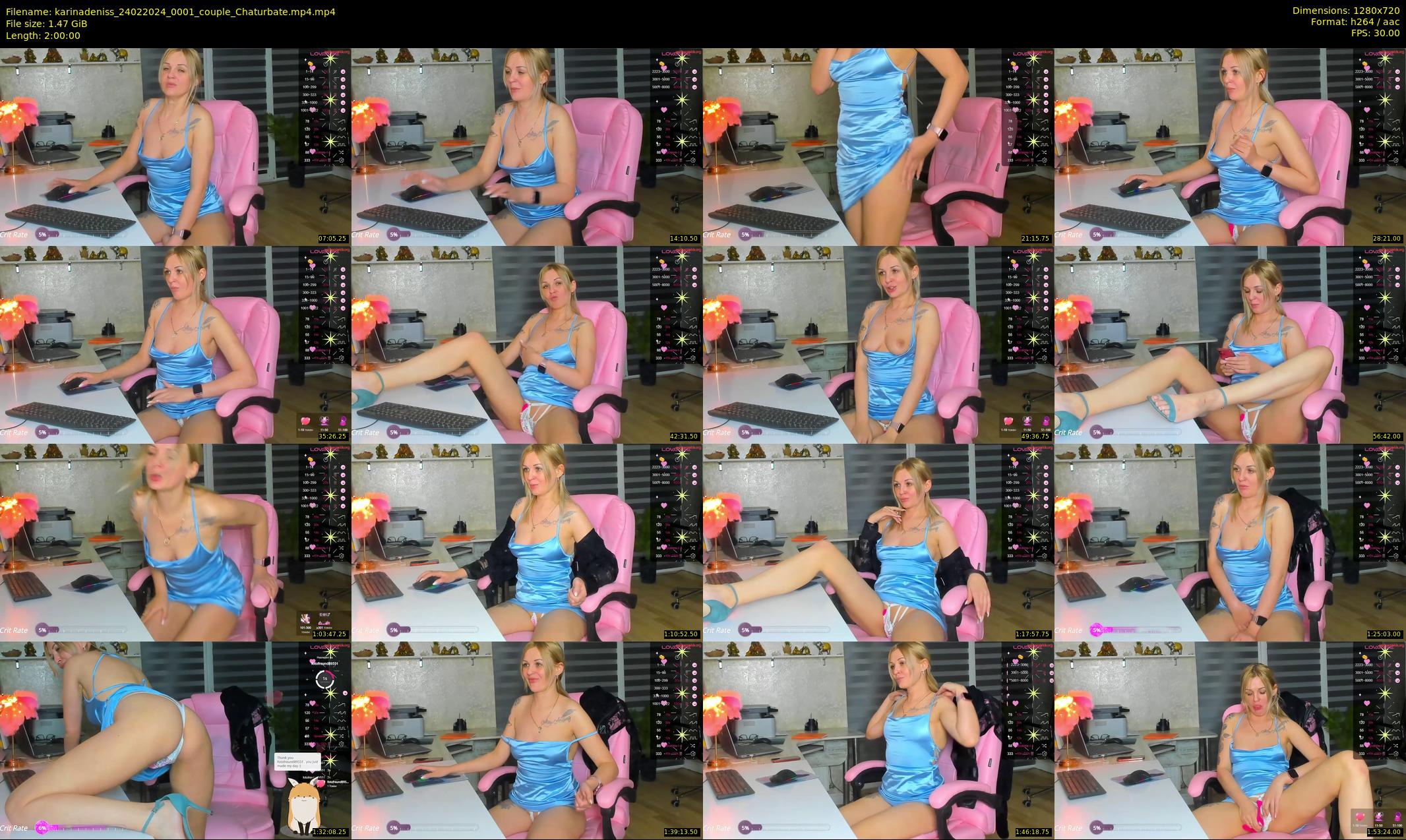 karinadeniss — 120 minute Chaturbate couple cam show recording, 720p, Feb 24, 2024