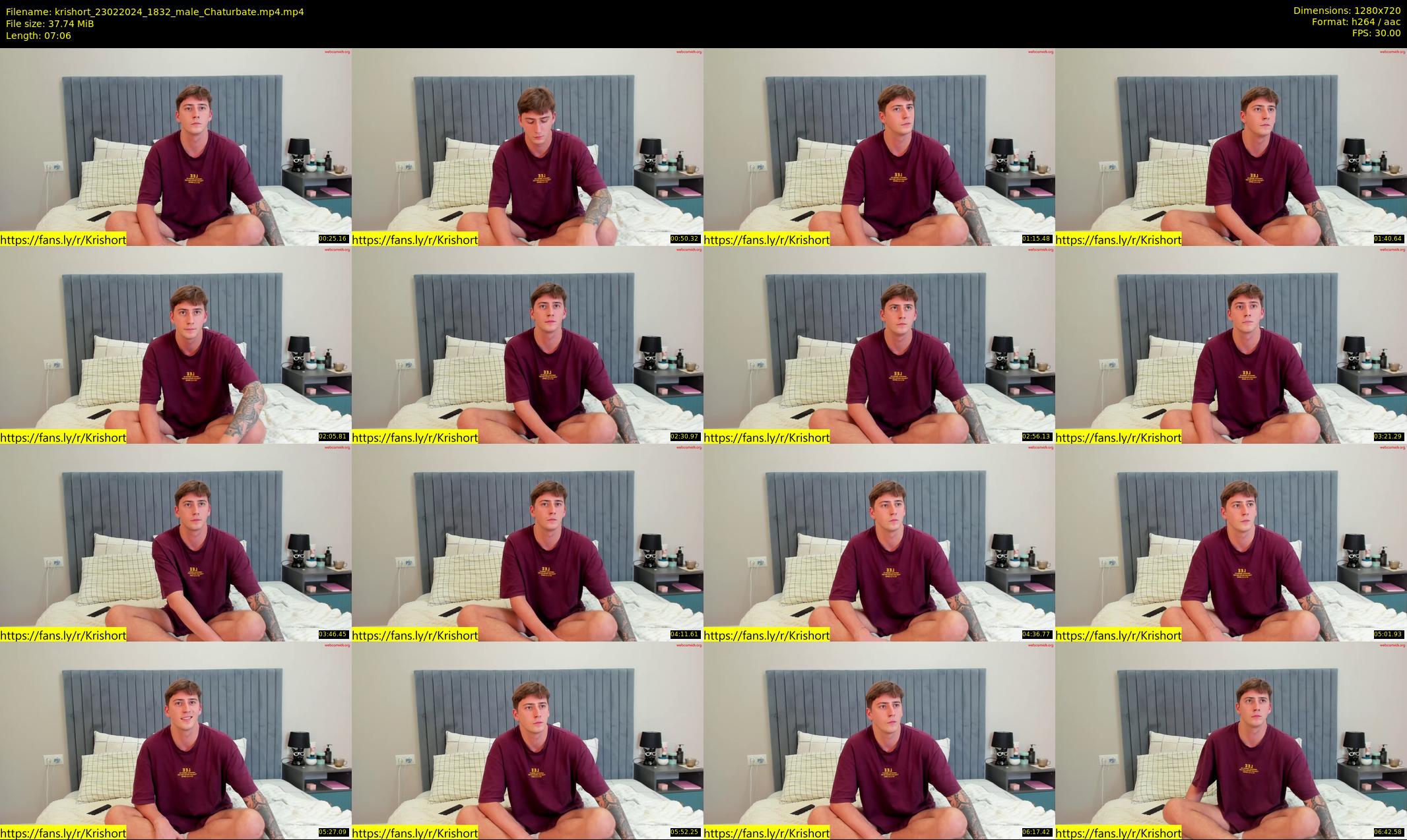 krishort — 8 minute Chaturbate male cam show recording, 720p, Feb 23, 2024
