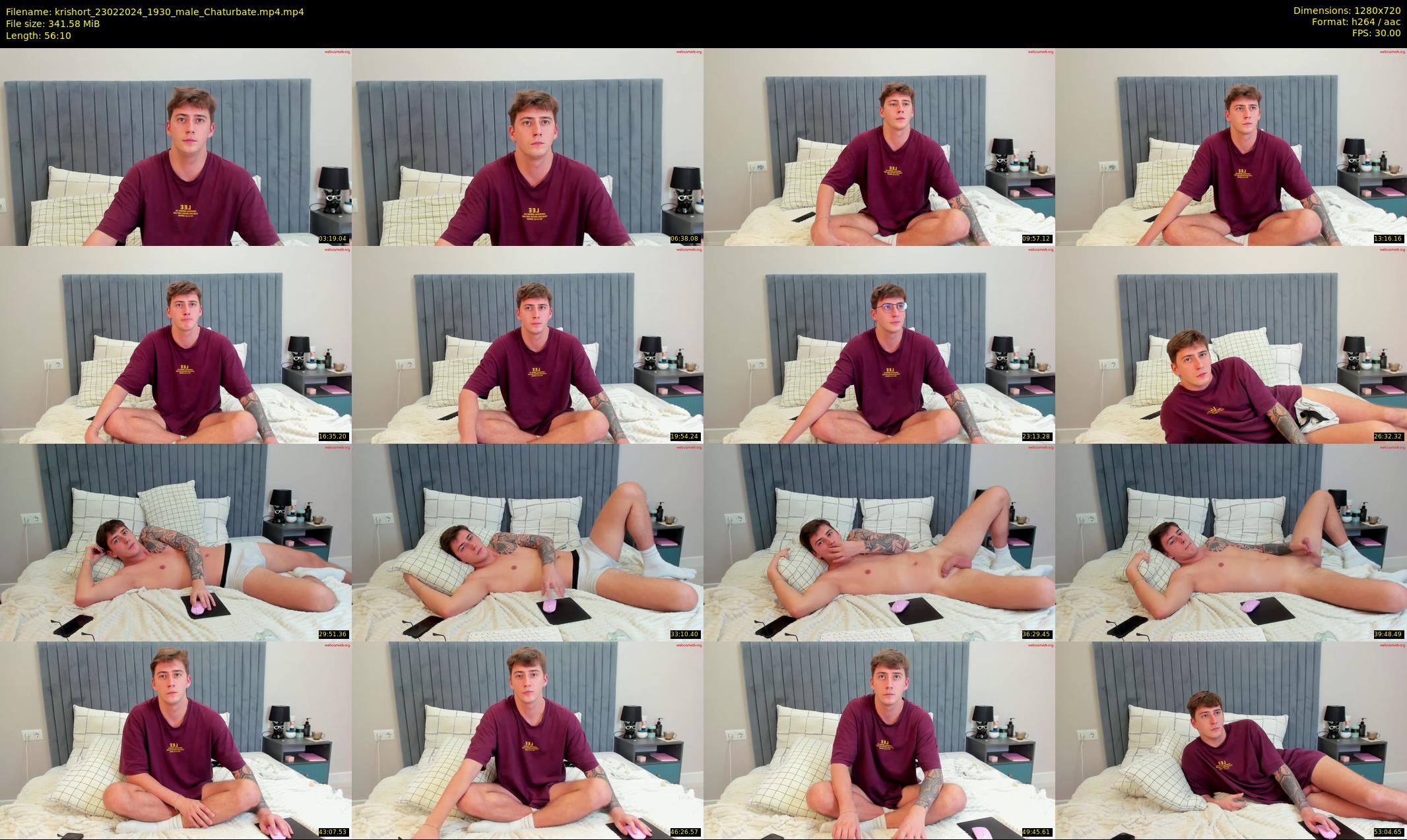 krishort — 57 minute Chaturbate male cam show recording, 720p, Feb 23, 2024