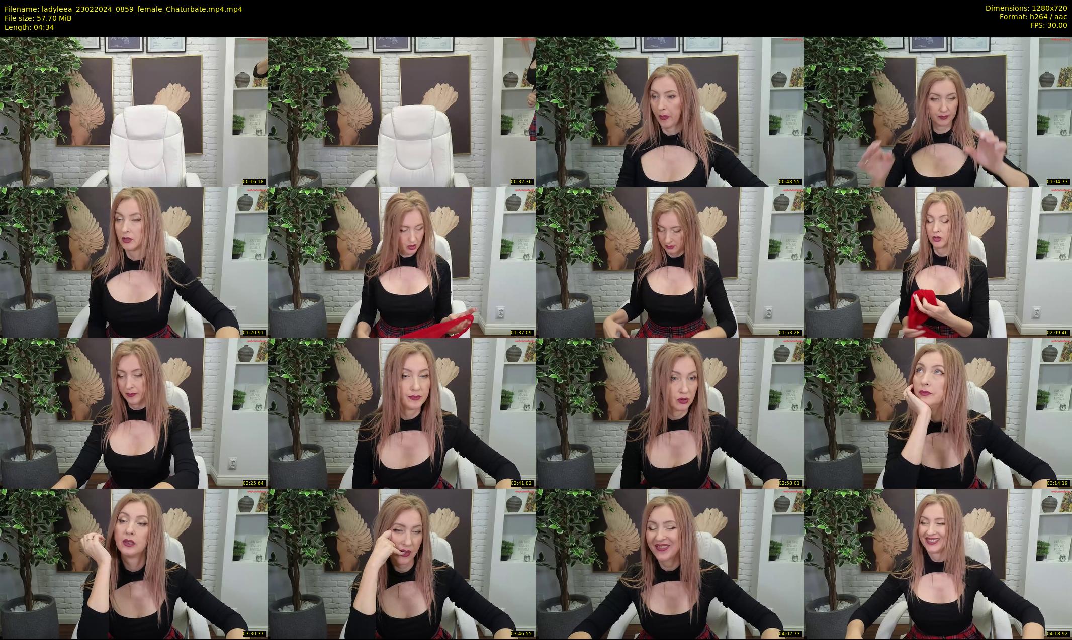 ladyleea — 5 minute Chaturbate female cam show recording, 720p, Feb 23, 2024