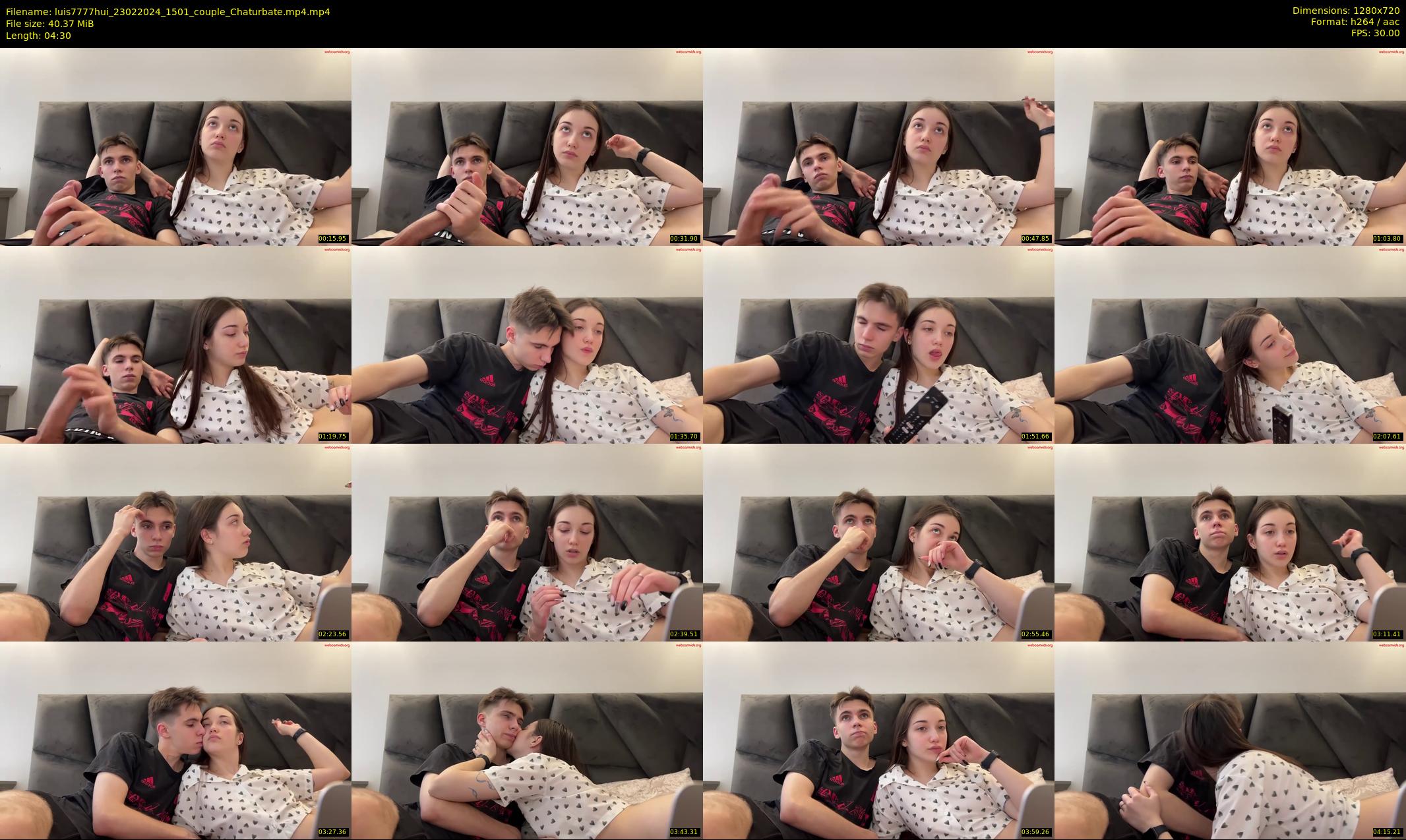 luis7777hui — 5 minute Chaturbate couple cam show recording, 720p, Feb 23, 2024