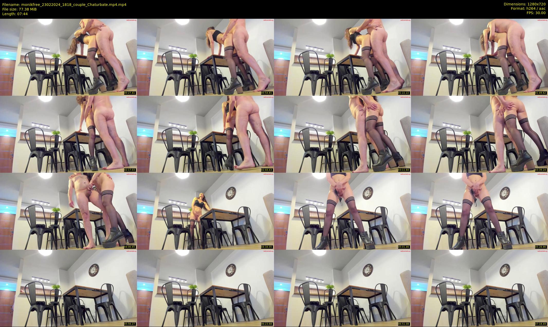 monikfree — 8 minute Chaturbate couple cam show recording, 720p, Feb 23, 2024