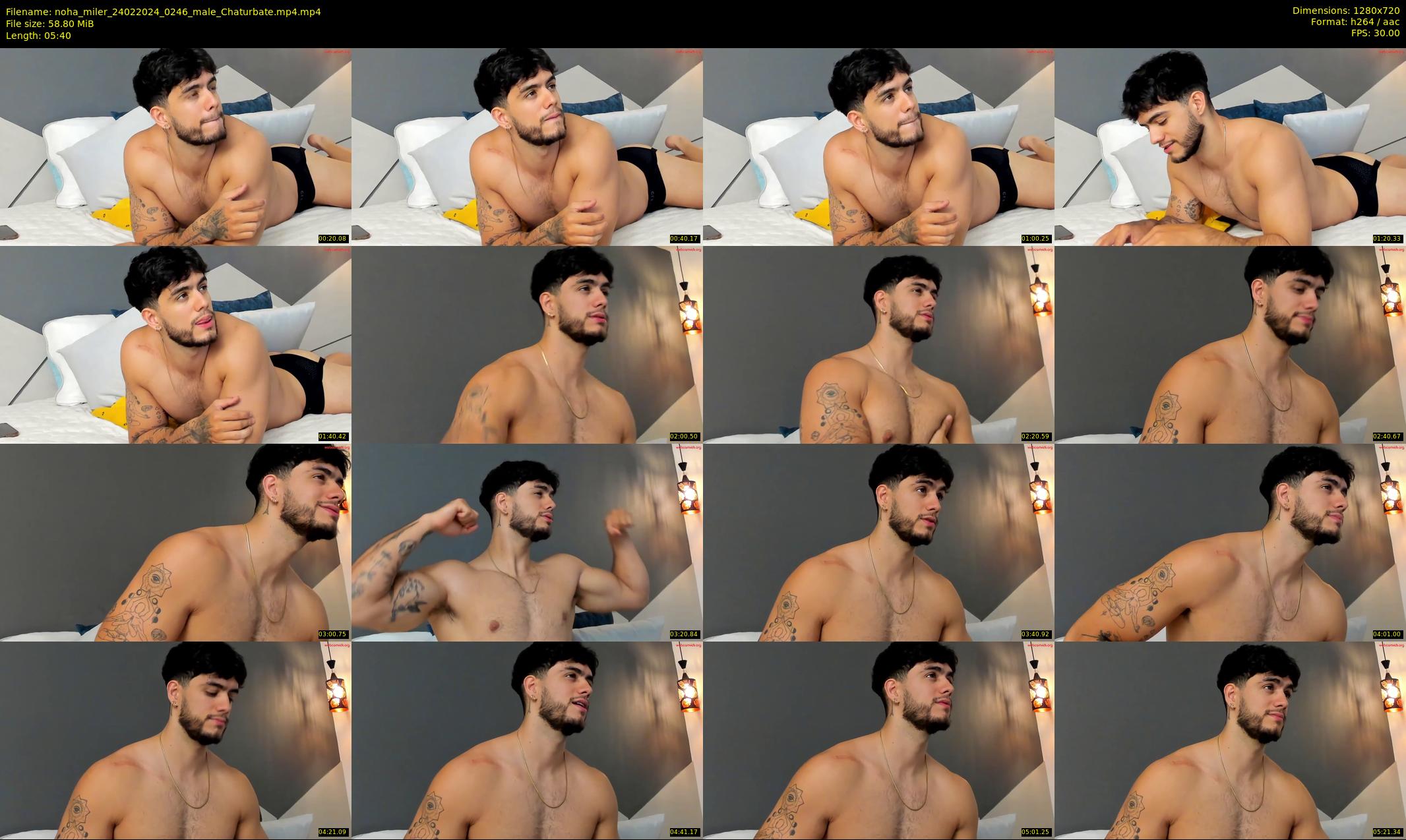 noha_miler — 6 minute Chaturbate male cam show recording, 720p, Feb 24, 2024