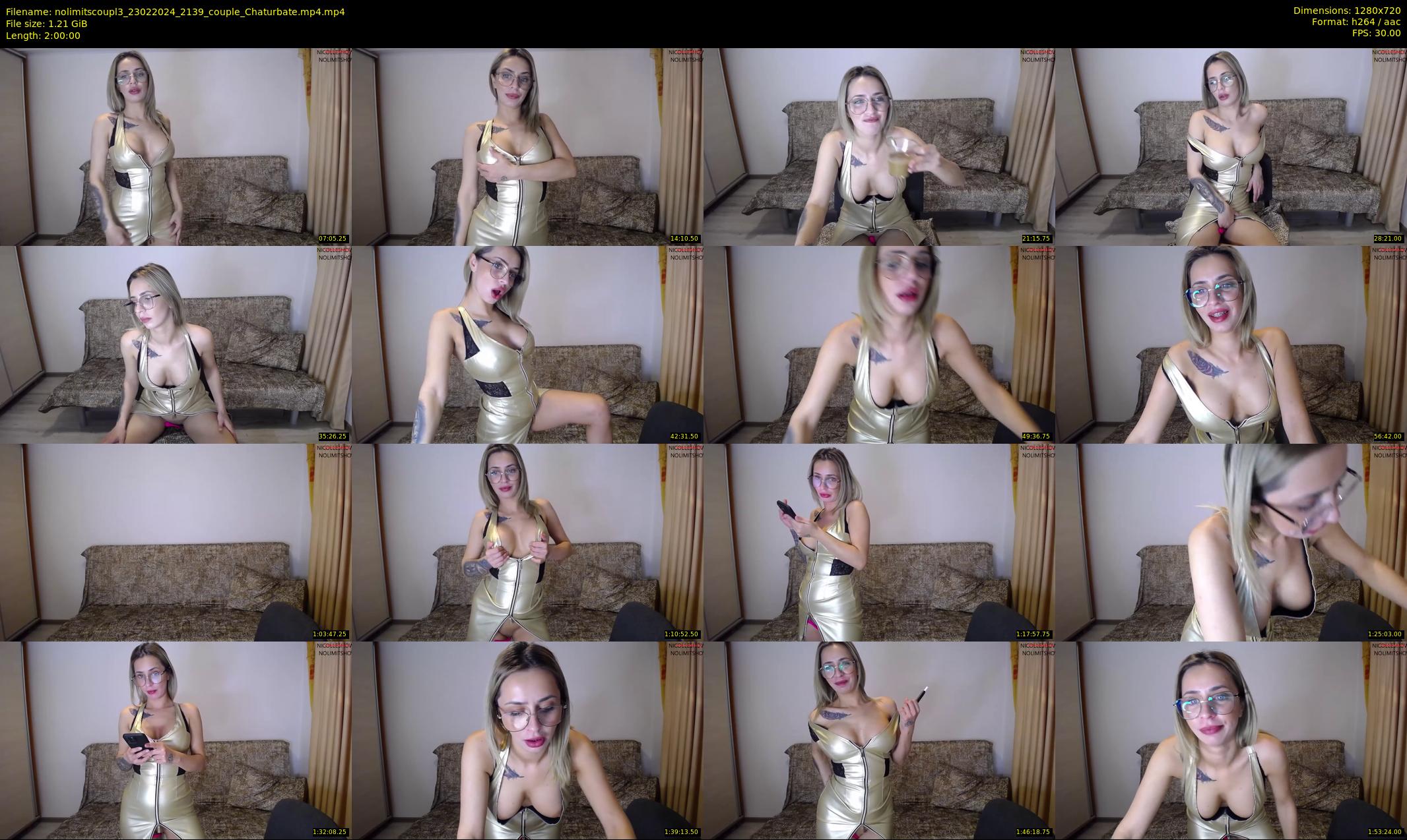 nolimitscoupl3 — 120 minute Chaturbate couple cam show recording, 720p, Feb 23, 2024