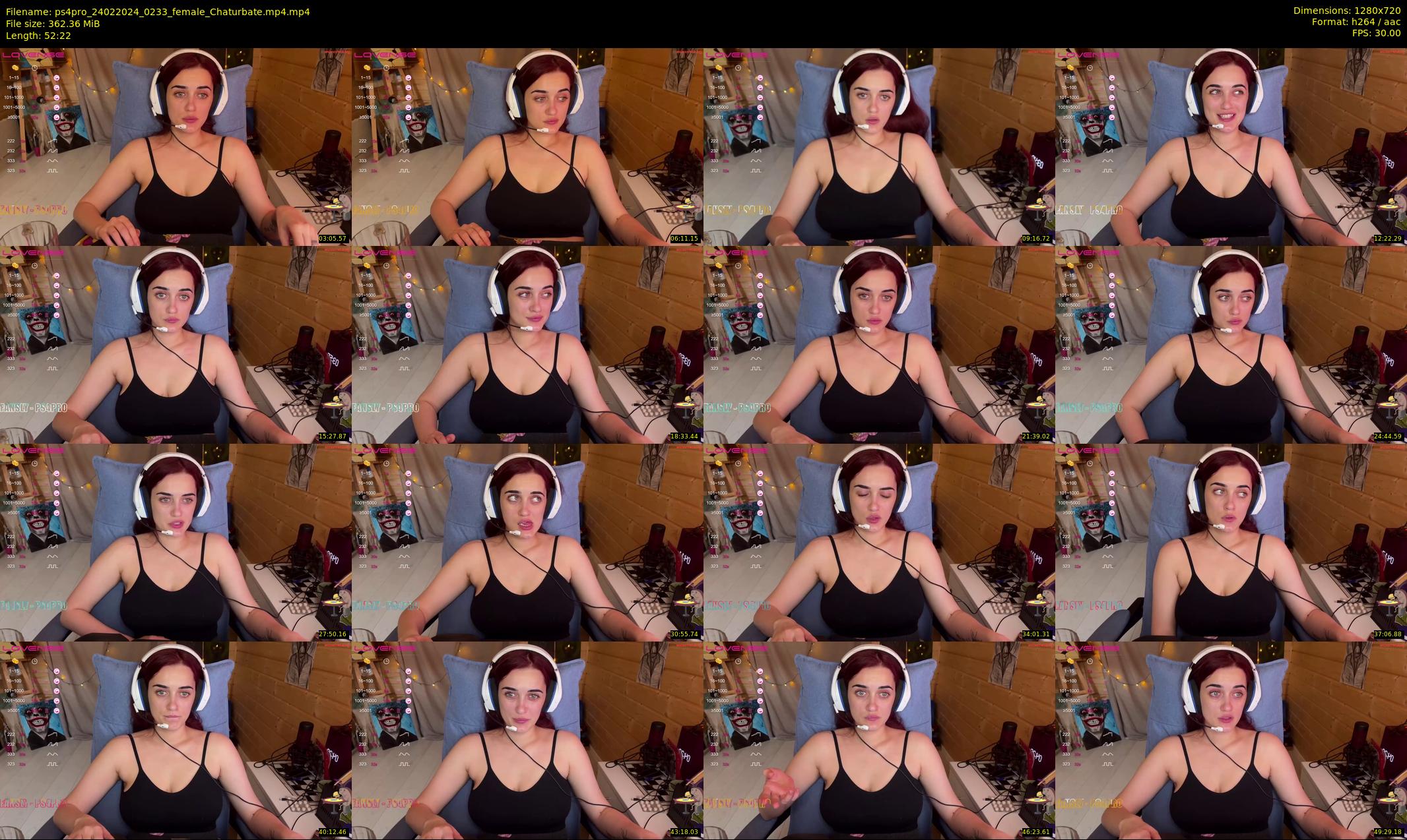 ps4pro — 53 minute Chaturbate female cam show recording, 720p, Feb 24, 2024