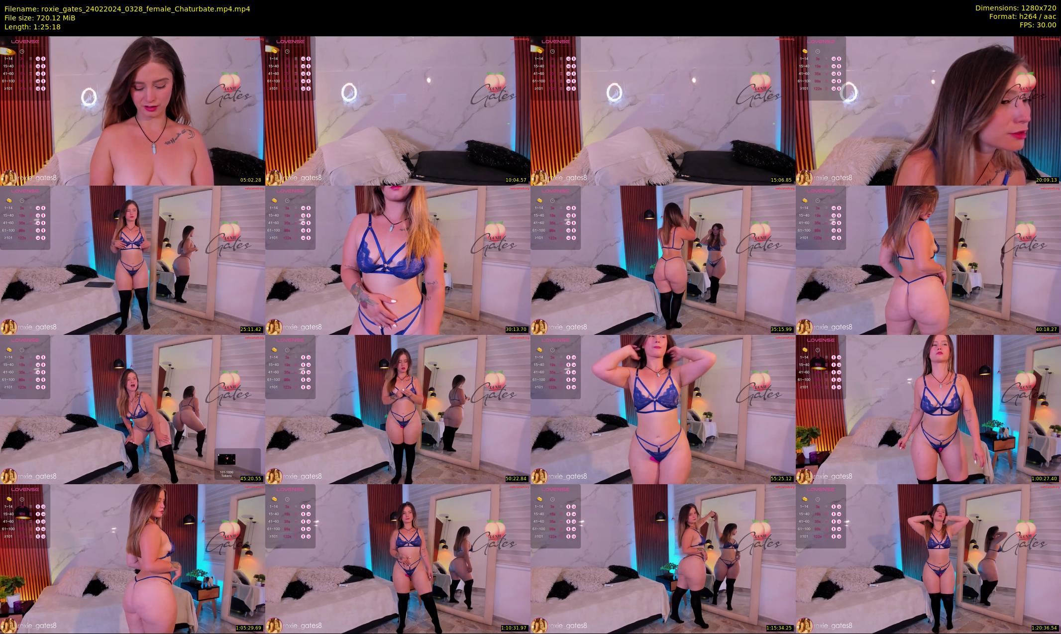 roxie_gates — 86 minute Chaturbate female cam show recording, 720p, Feb 24, 2024