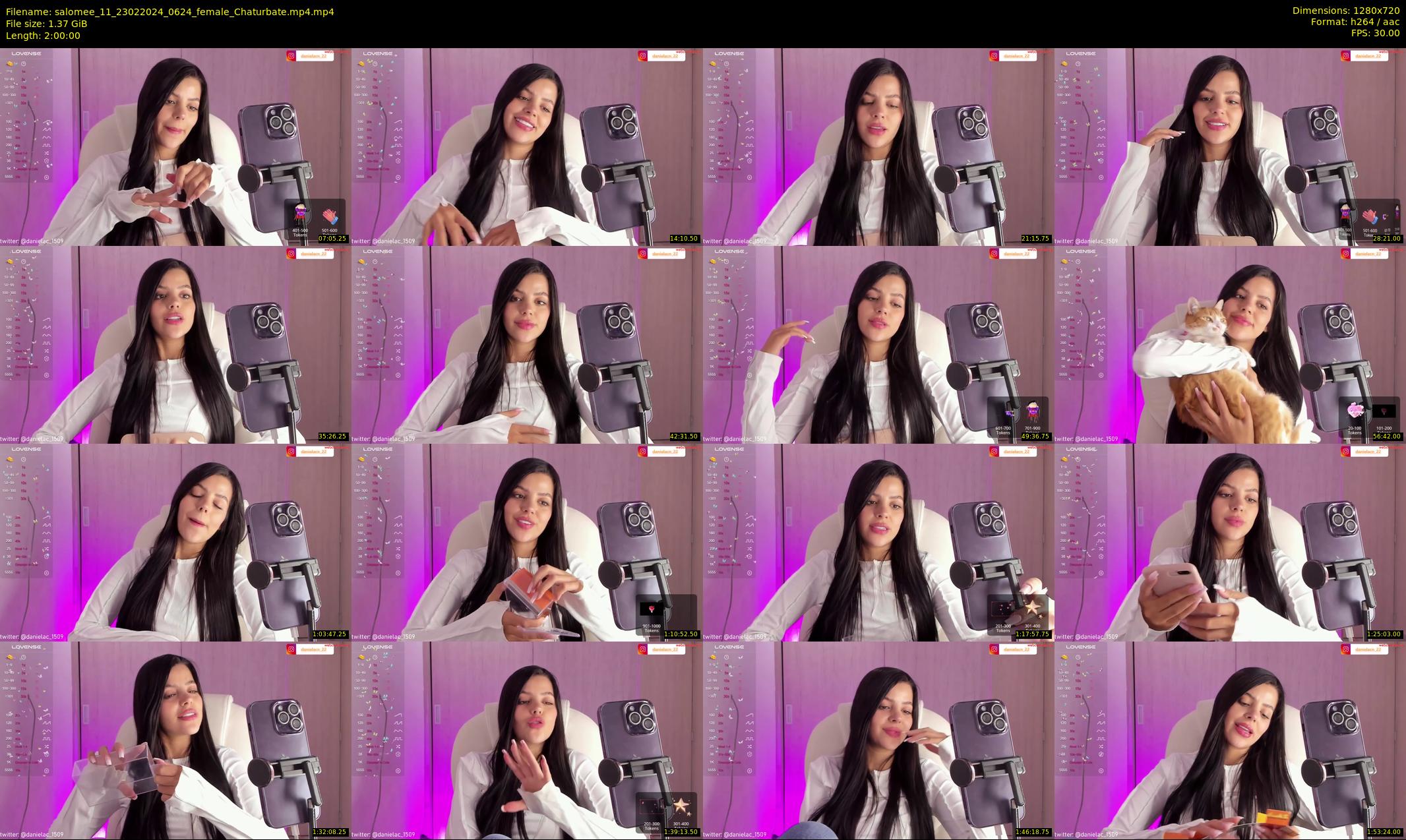 salomee_11 — 120 minute Chaturbate female cam show recording, 720p, Feb 23, 2024