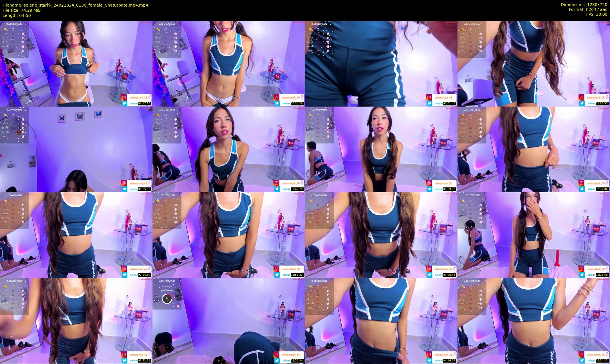 selene_starkk — 5 minute Chaturbate female cam show recording, 720p, Feb 24, 2024