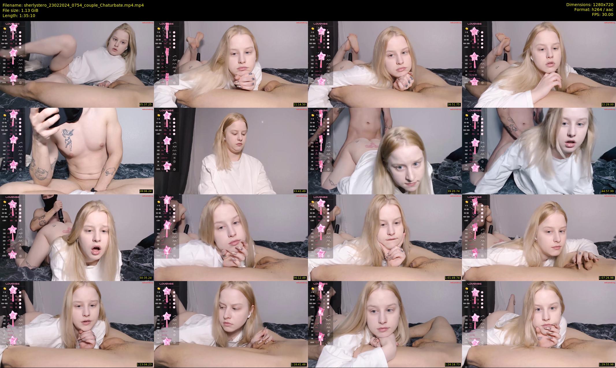 sherlystero — 96 minute Chaturbate couple cam show recording, 720p, Feb 23, 2024