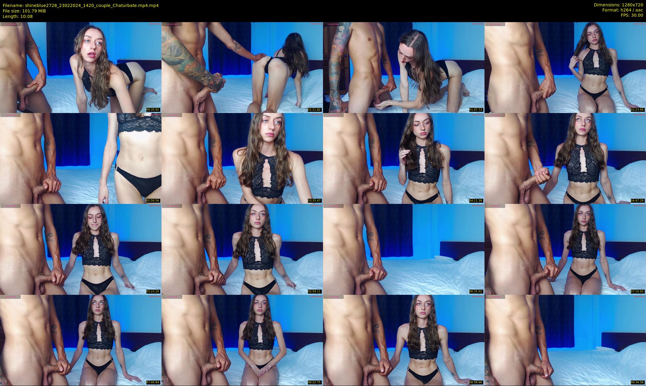 shineblue2728 — 11 minute Chaturbate couple cam show recording, 720p, Feb 23, 2024