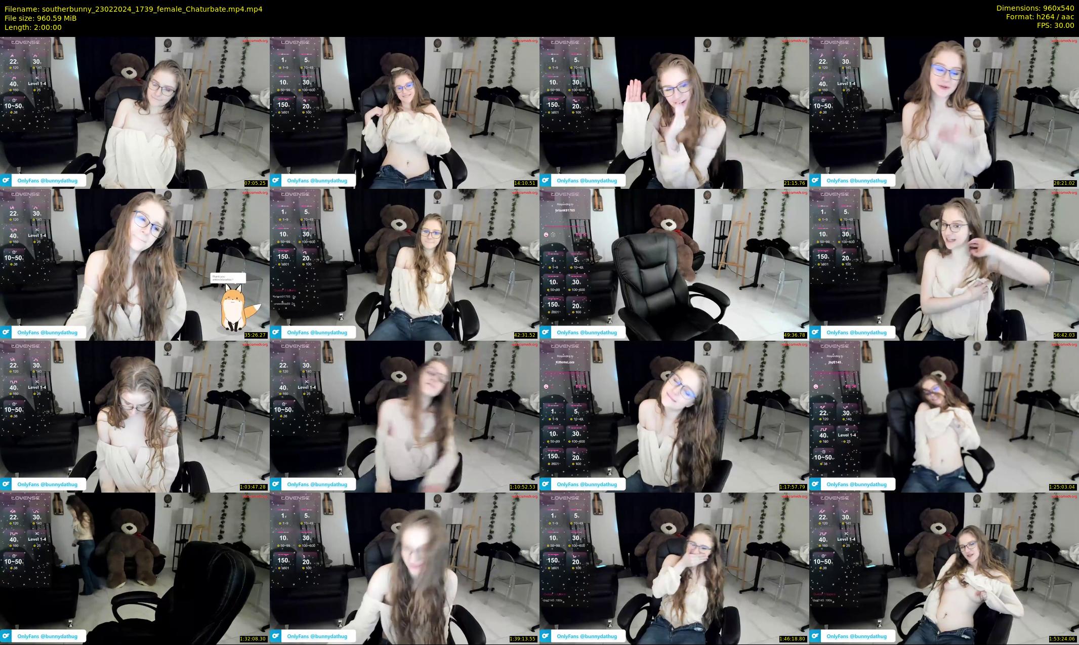 southerbunny — 120 minute Chaturbate female cam show recording, 480p, Feb 23, 2024