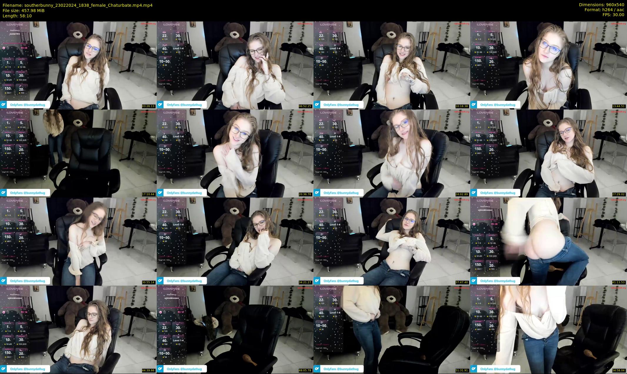 southerbunny — 59 minute Chaturbate female cam show recording, 480p, Feb 23, 2024