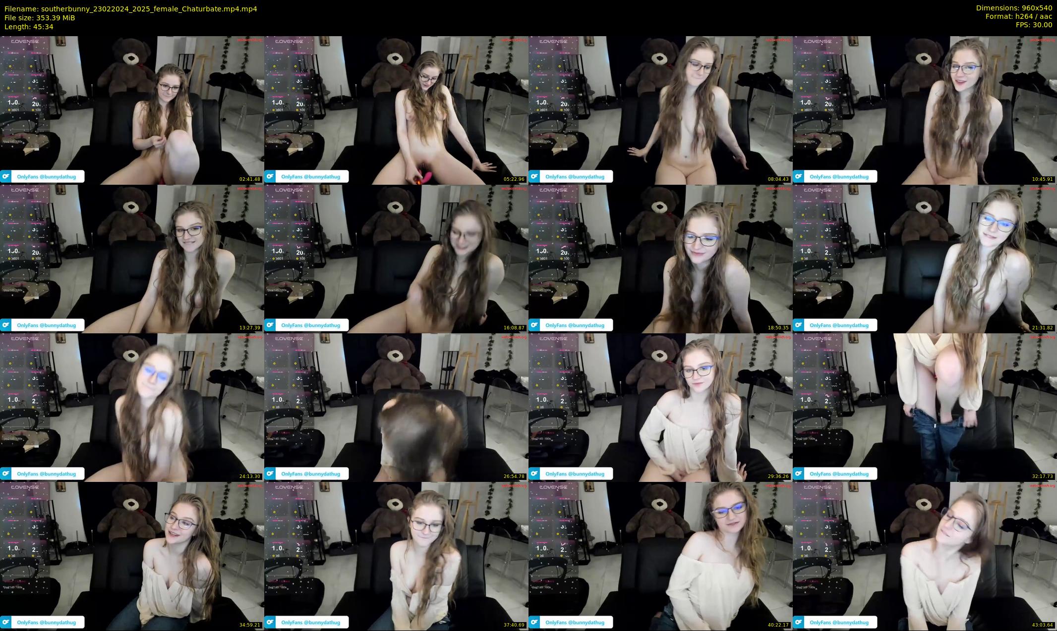 southerbunny — 46 minute Chaturbate female cam show recording, 480p, Feb 23, 2024