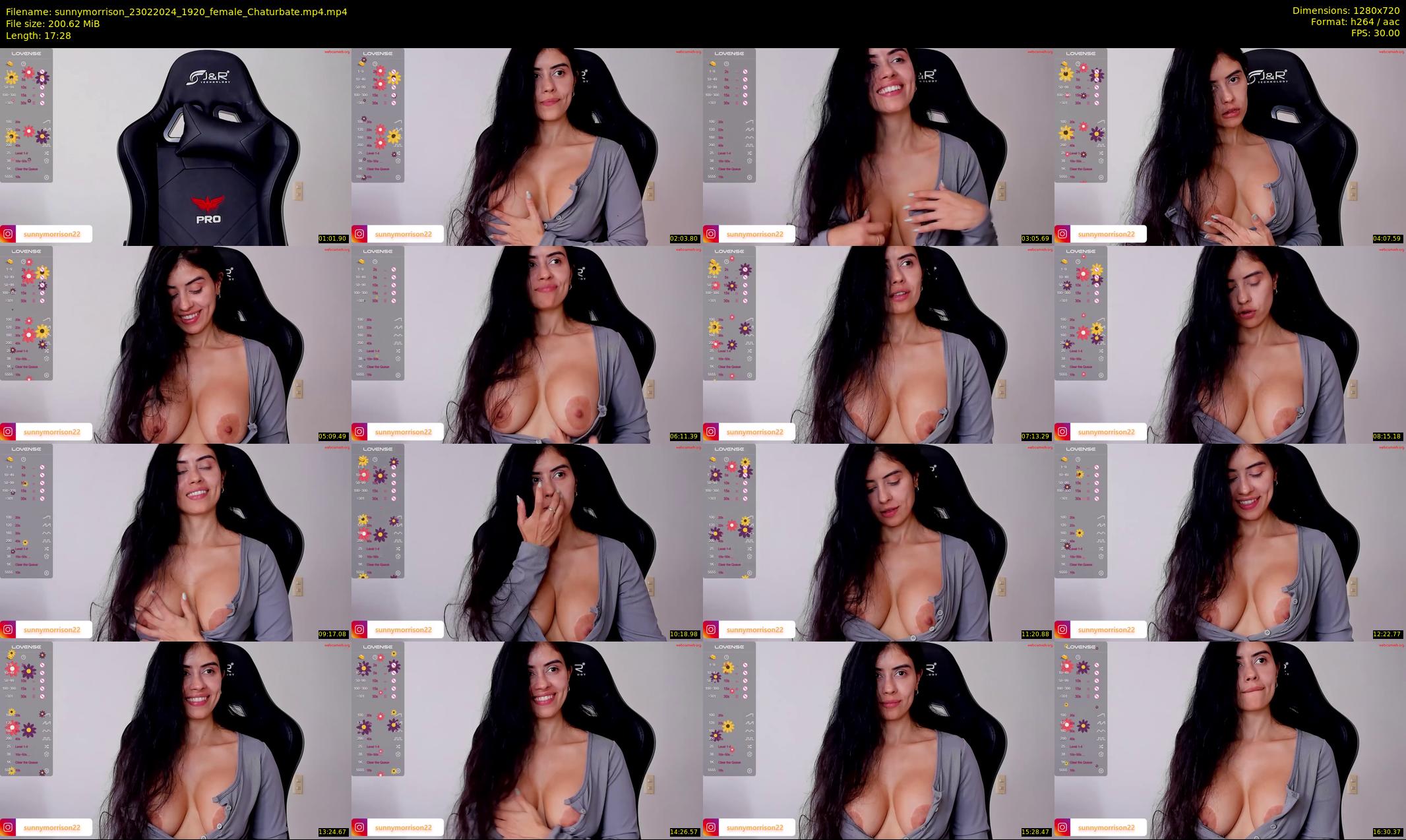 sunnymorrison — 18 minute Chaturbate female cam show recording, 720p, Feb 23, 2024