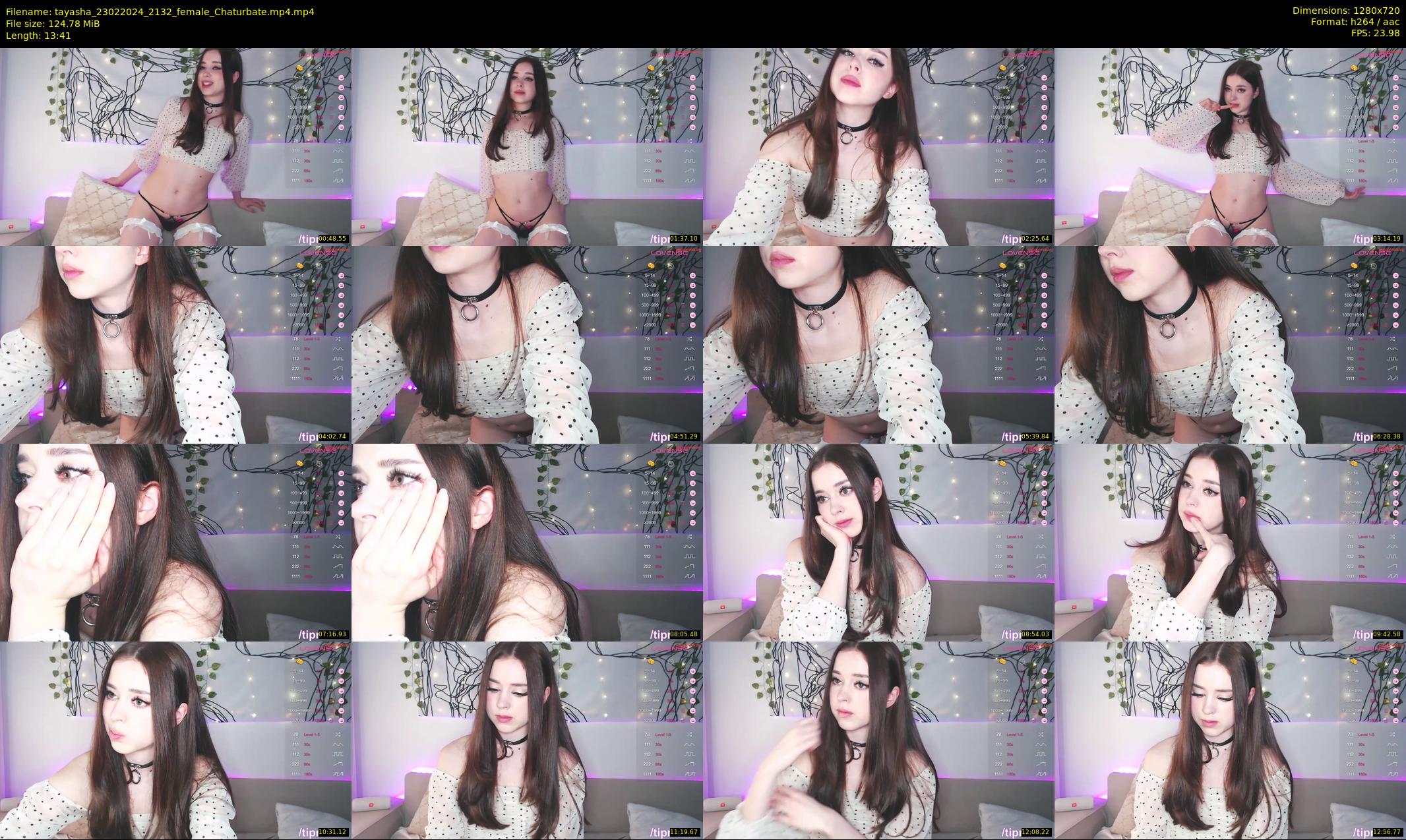 tayasha — 14 minute Chaturbate female cam show recording, 720p, Feb 23, 2024