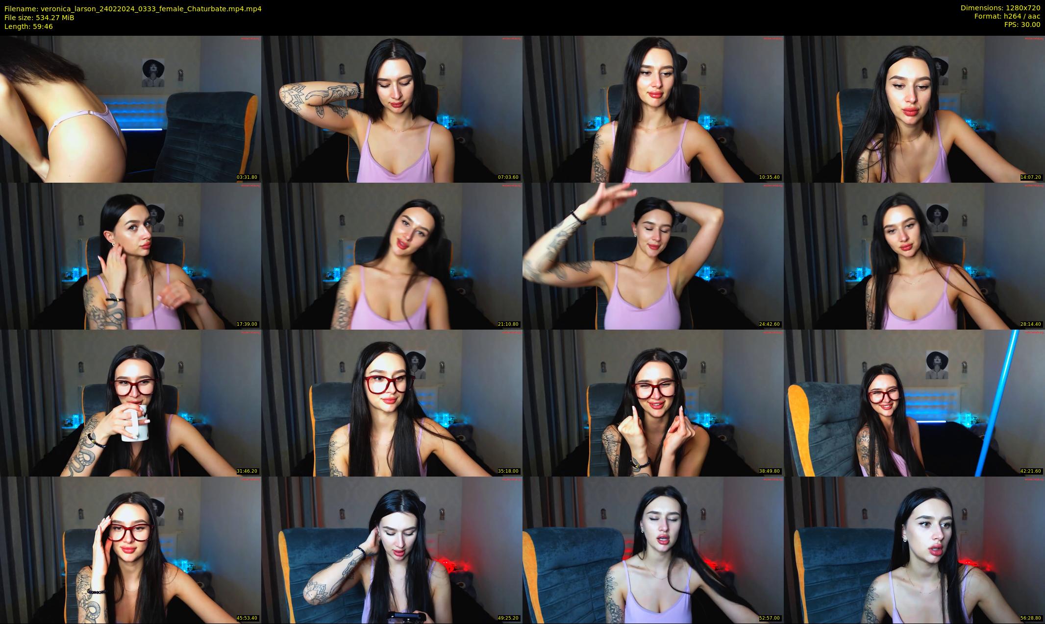 veronica_larson — 60 minute Chaturbate female cam show recording, 720p, Feb 24, 2024