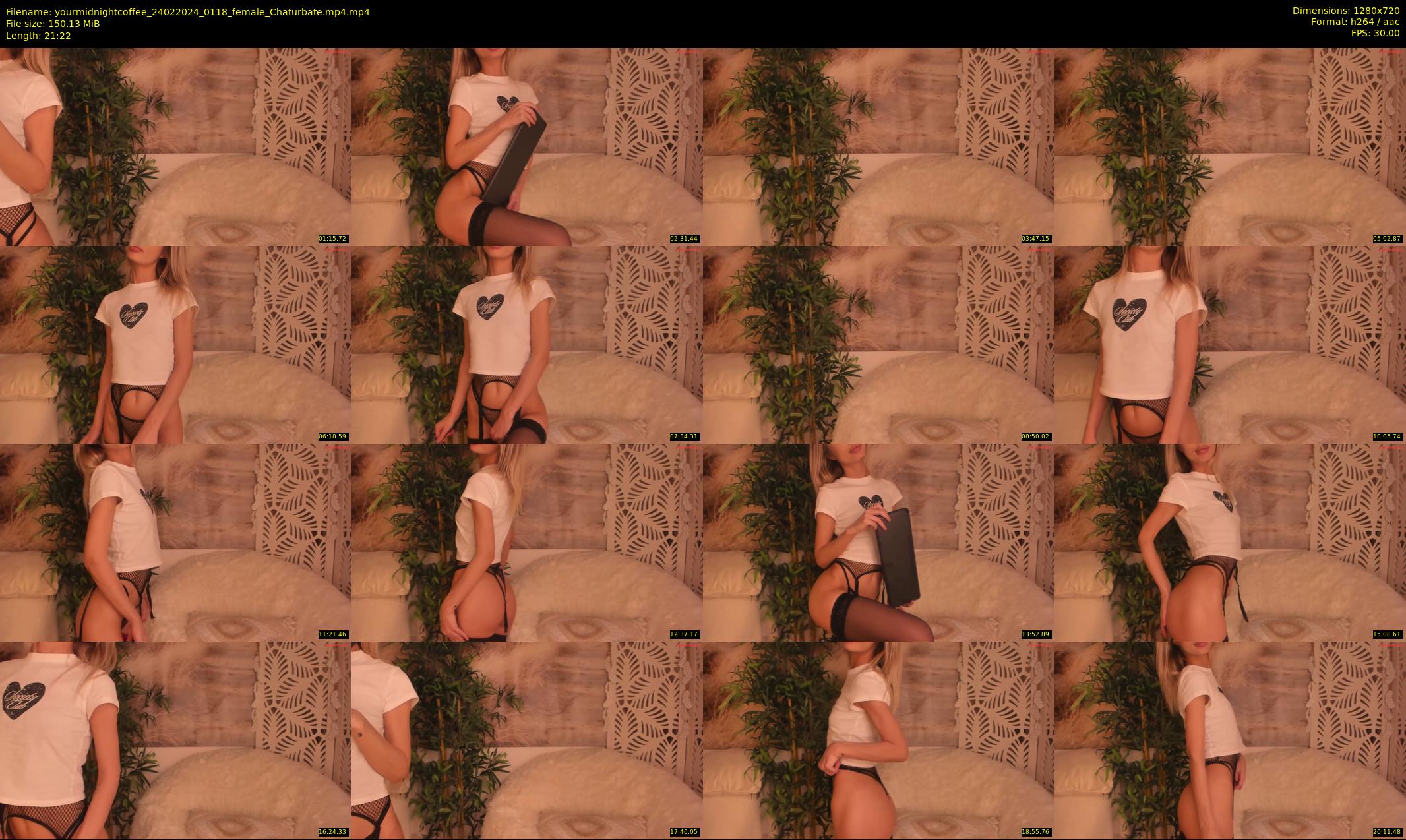 yourmidnightcoffee — 22 minute Chaturbate female cam show recording, 720p, Feb 24, 2024