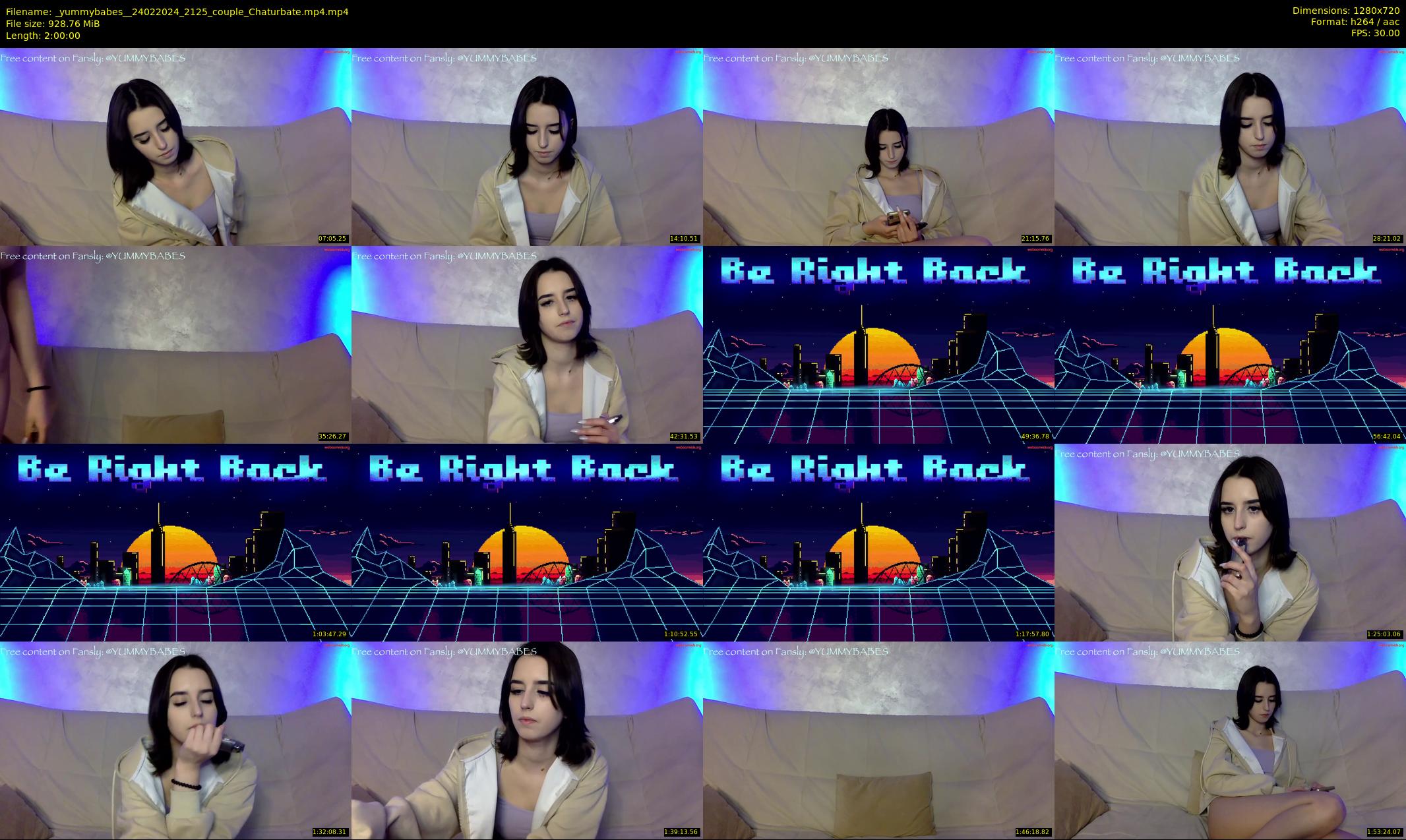 _yummybabes_ — 120 minute Chaturbate couple cam show recording, 720p, Feb 24, 2024