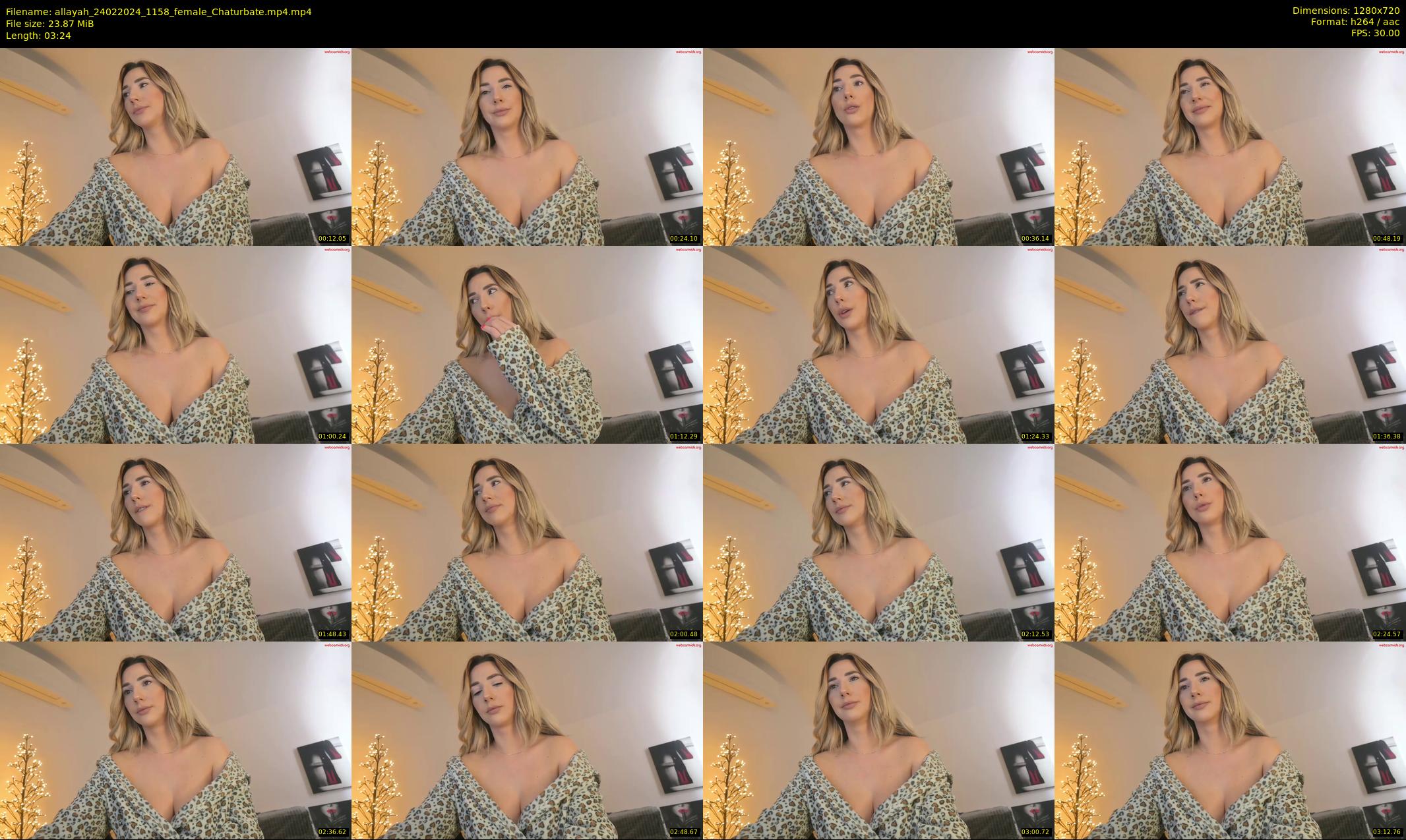 allayah — 4 minute Chaturbate female cam show recording, 720p, Feb 24, 2024