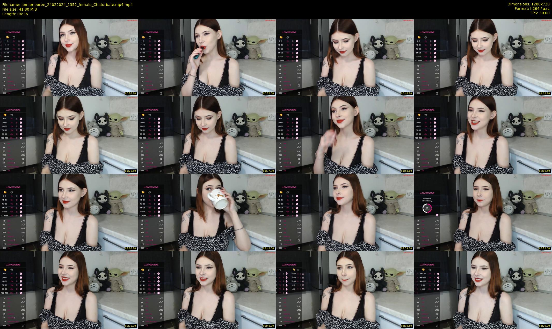 annamooree — 5 minute Chaturbate female cam show recording, 720p, Feb 24, 2024