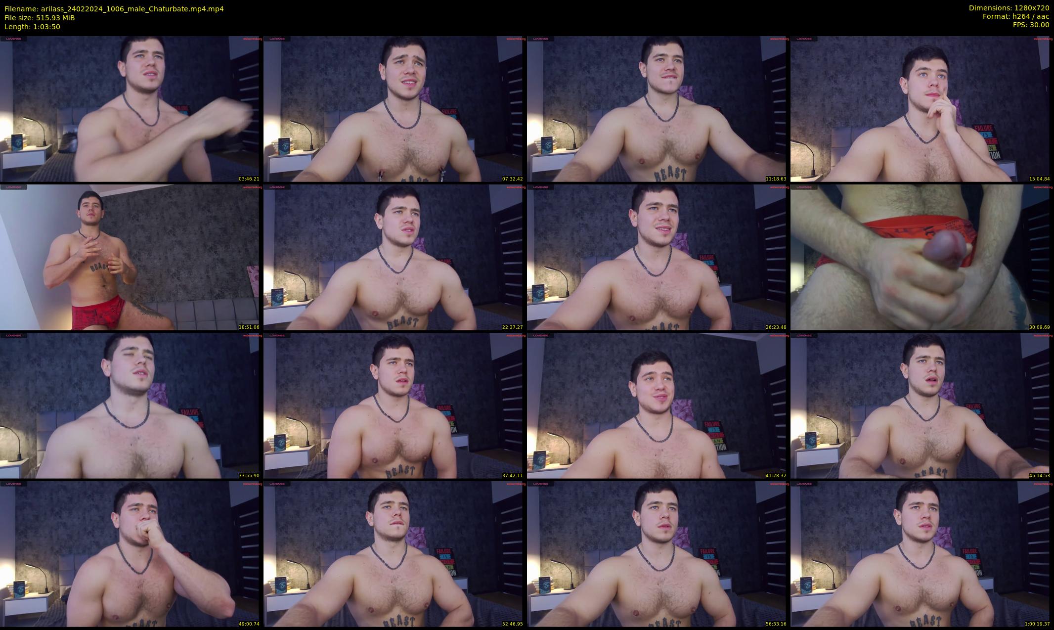 arilass — 64 minute Chaturbate male cam show recording, 720p, Feb 24, 2024