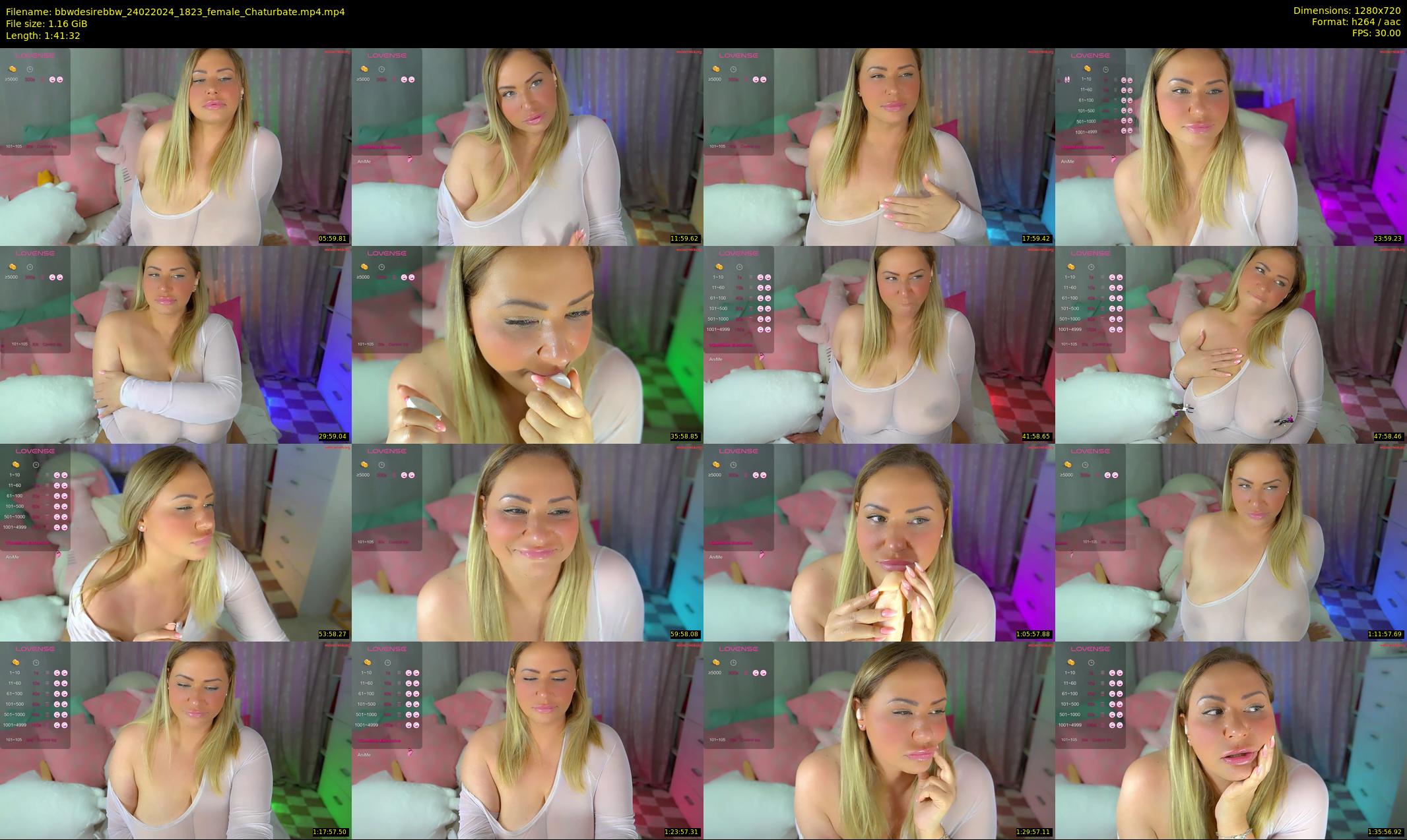 bbwdesirebbw — 102 minute Chaturbate female cam show recording, 720p, Feb 24, 2024