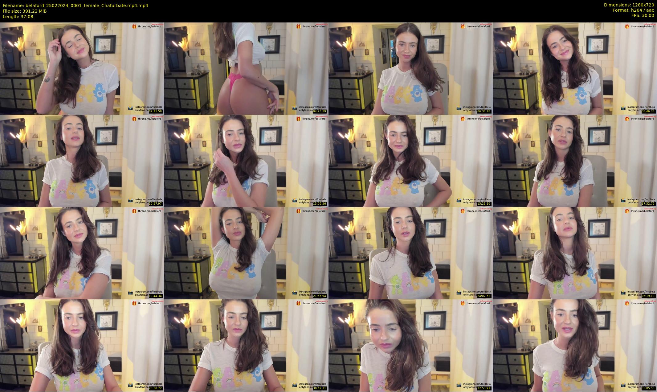 belaford — 38 minute Chaturbate female cam show recording, 720p, Feb 25, 2024