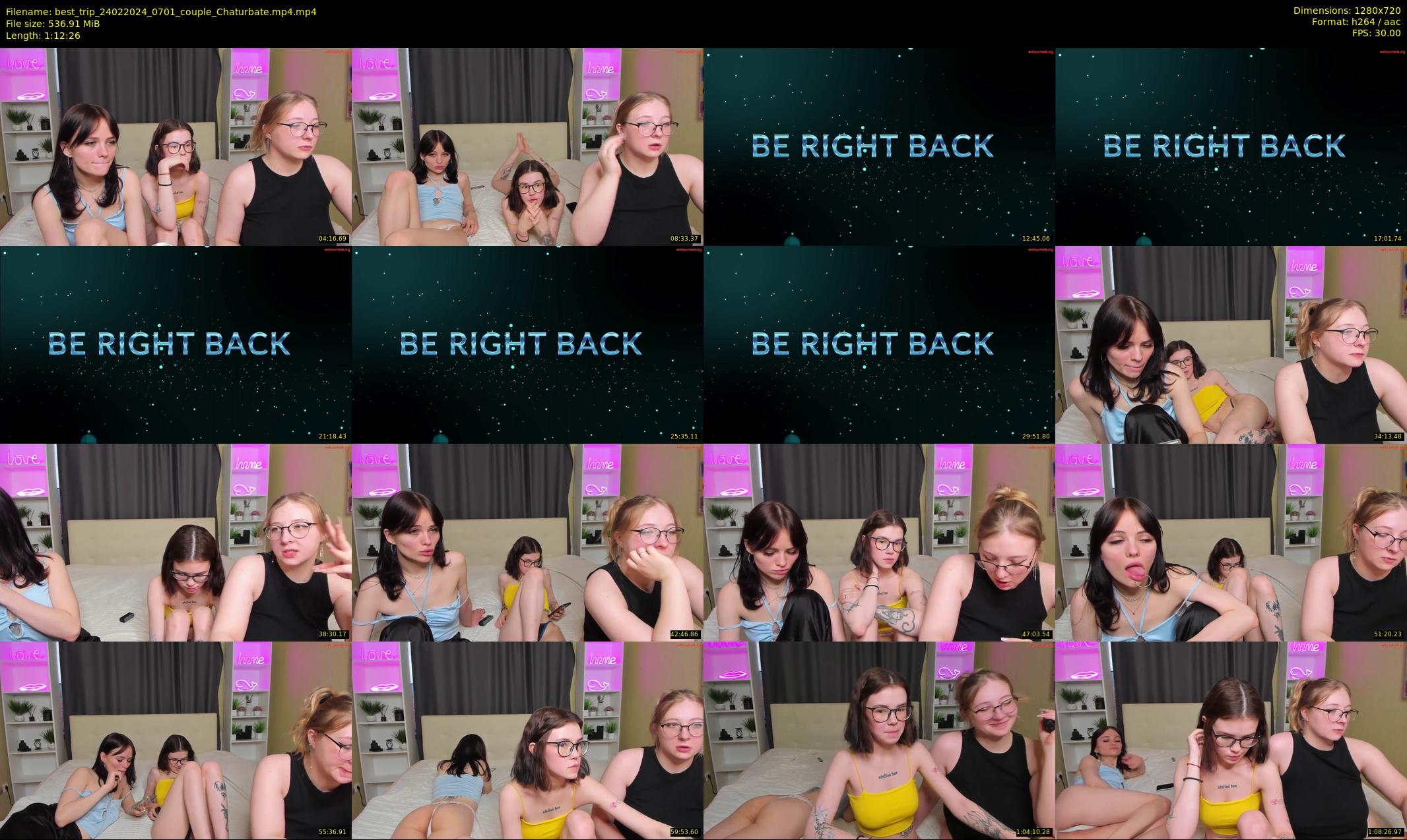 best_trip — 73 minute Chaturbate couple cam show recording, 720p, Feb 24, 2024