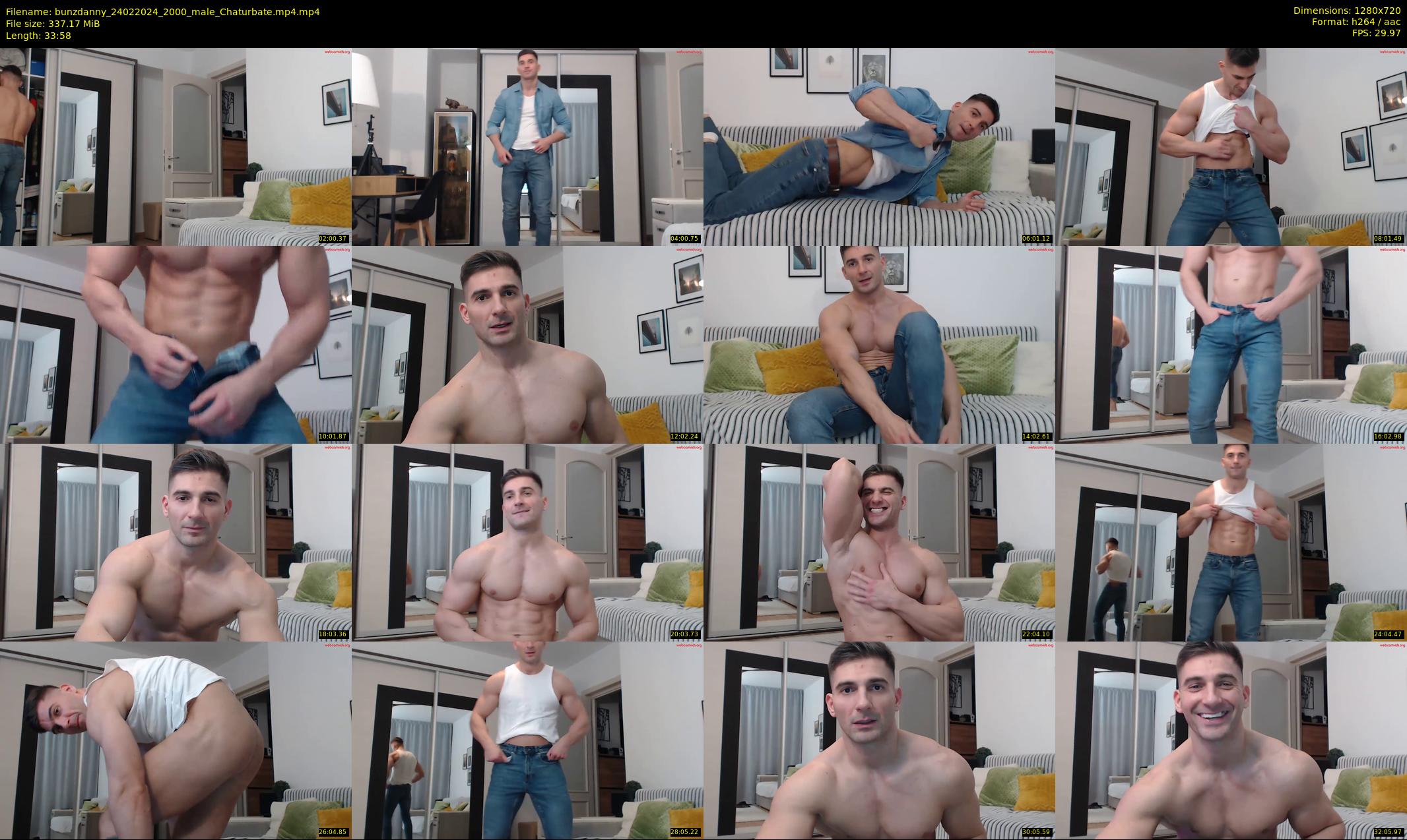 bunzdanny — 34 minute Chaturbate male cam show recording, 720p, Feb 24, 2024