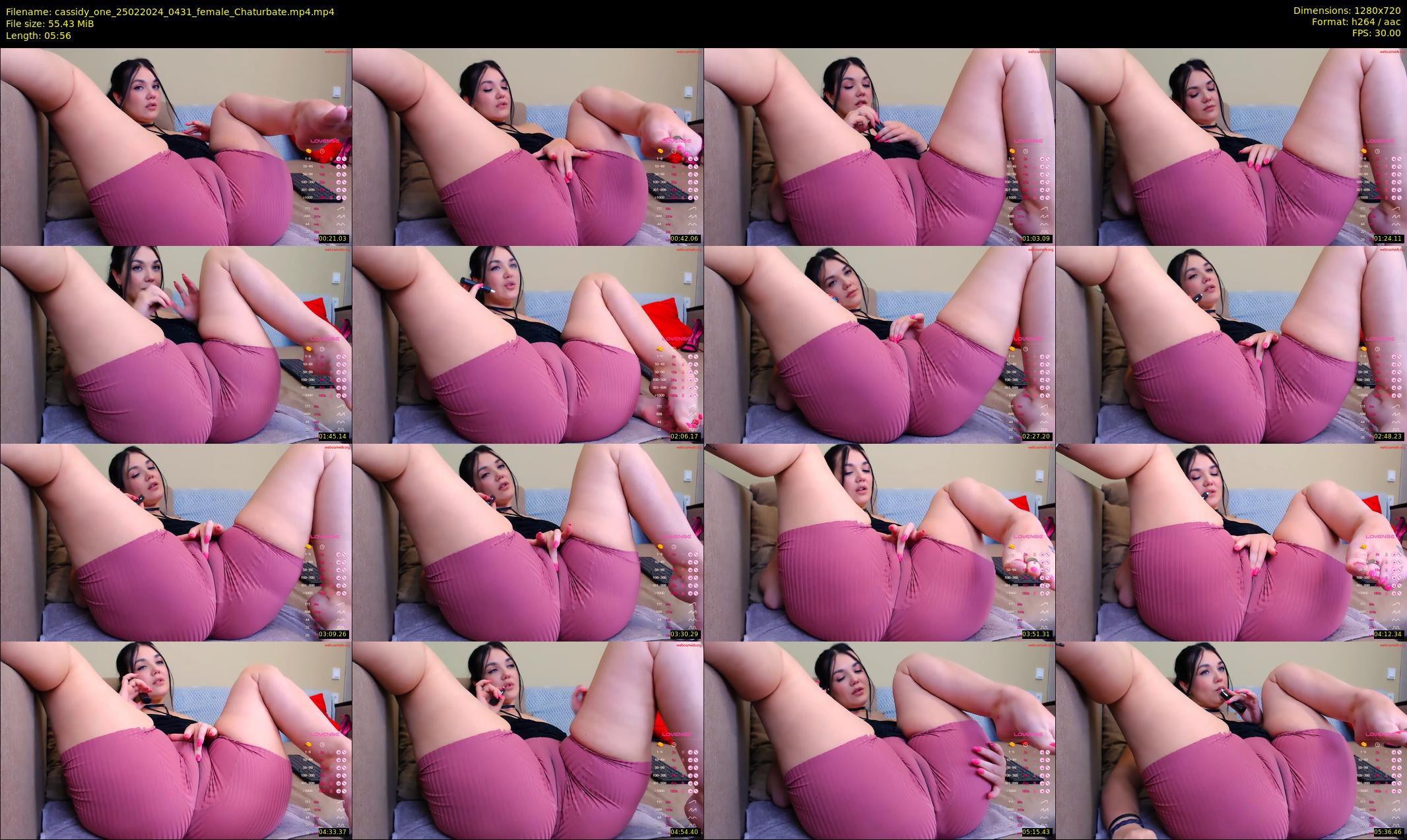cassidy_one — 6 minute Chaturbate female cam show recording, 720p, Feb 25, 2024
