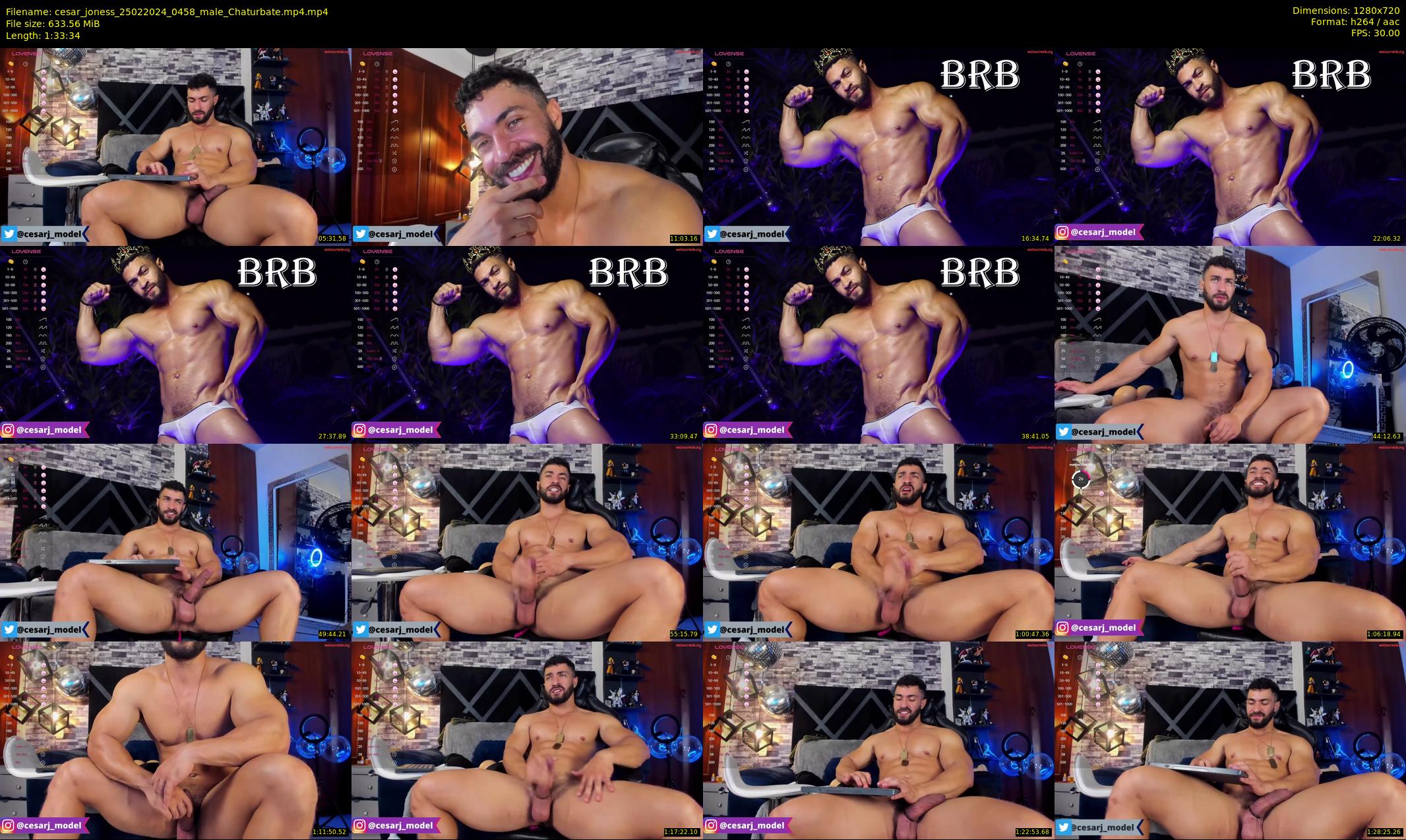 cesar_joness — 94 minute Chaturbate male cam show recording, 720p, Feb 25, 2024