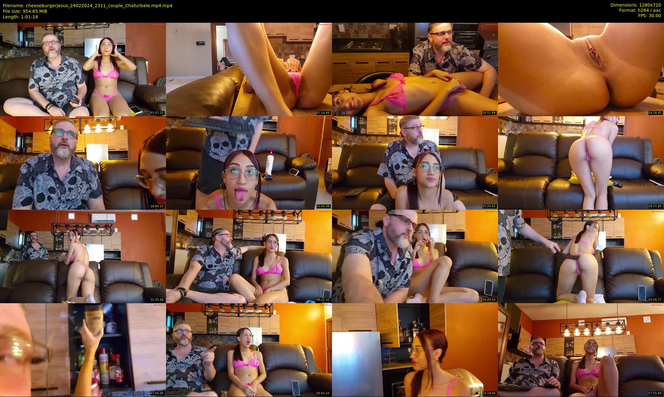 cheeseburgerjesus — 62 minute Chaturbate couple cam show recording, 720p, Feb 24, 2024