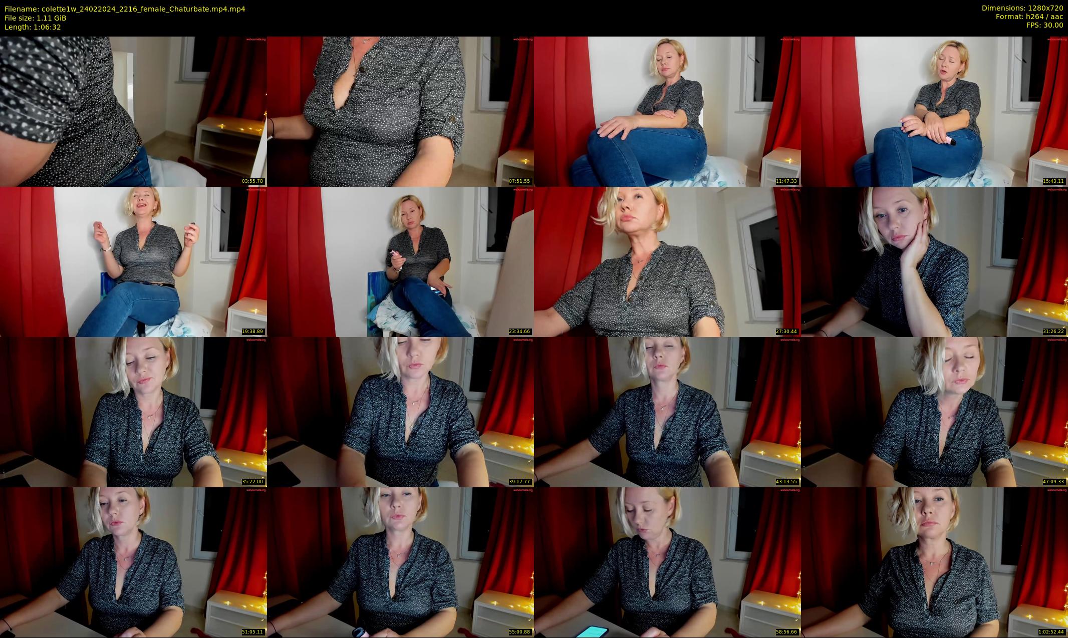 colette1w — 67 minute Chaturbate female cam show recording, 720p, Feb 24, 2024