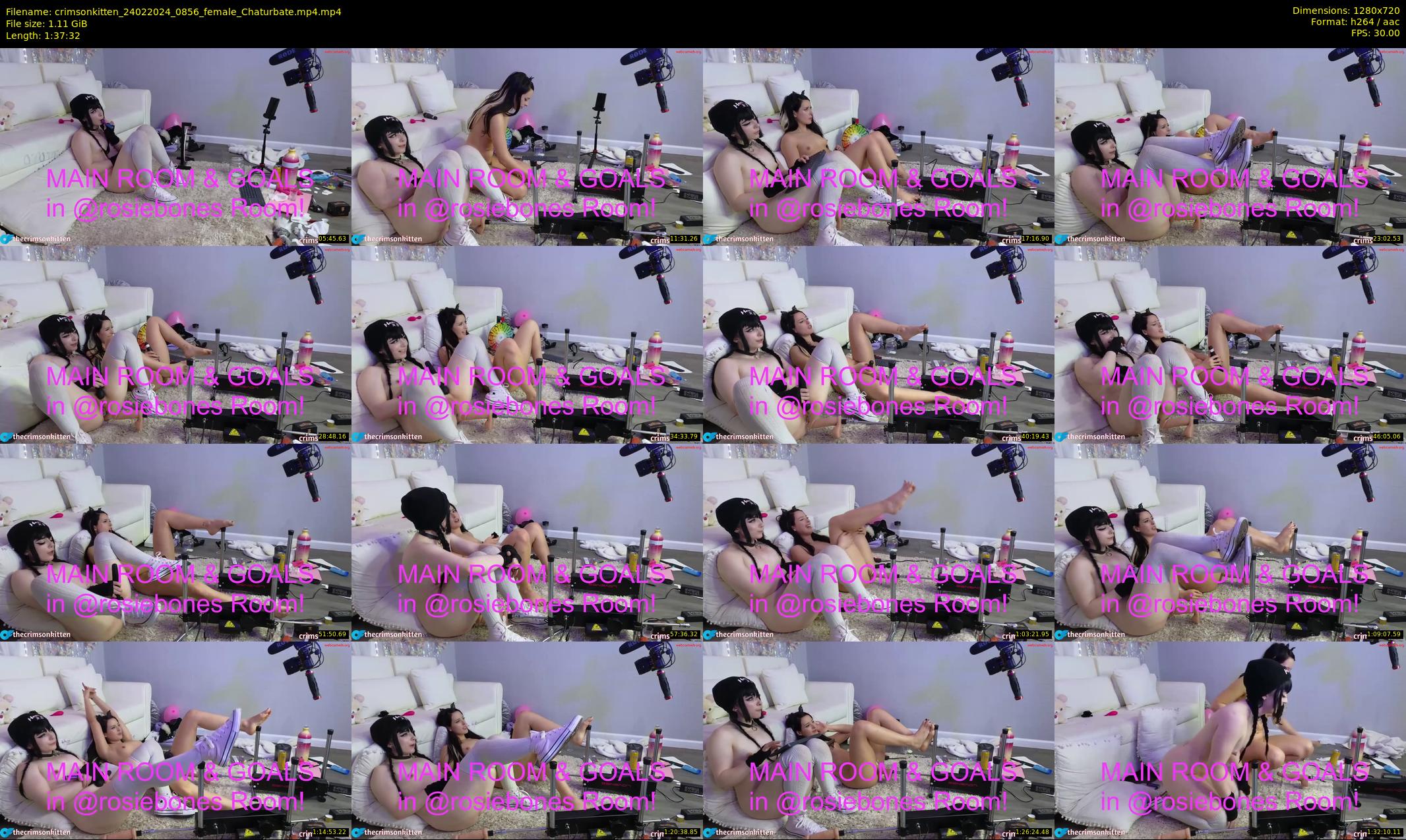crimsonkitten — 98 minute Chaturbate female cam show recording, 720p, Feb 24, 2024