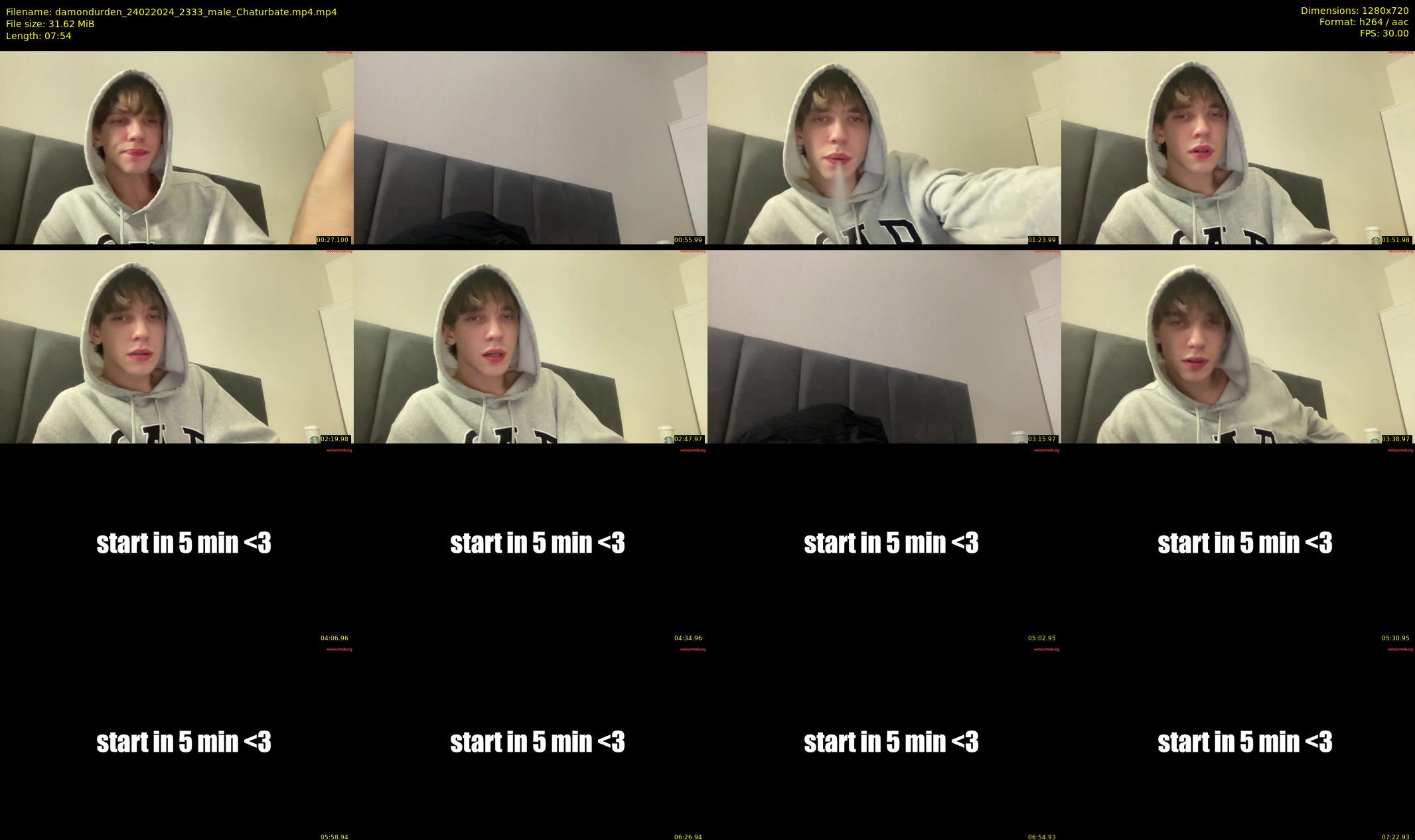 damondurden — 8 minute Chaturbate male cam show recording, 720p, Feb 24, 2024