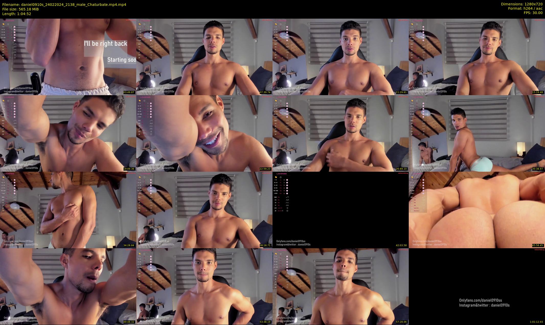 daniel0910s — 65 minute Chaturbate male cam show recording, 720p, Feb 24, 2024