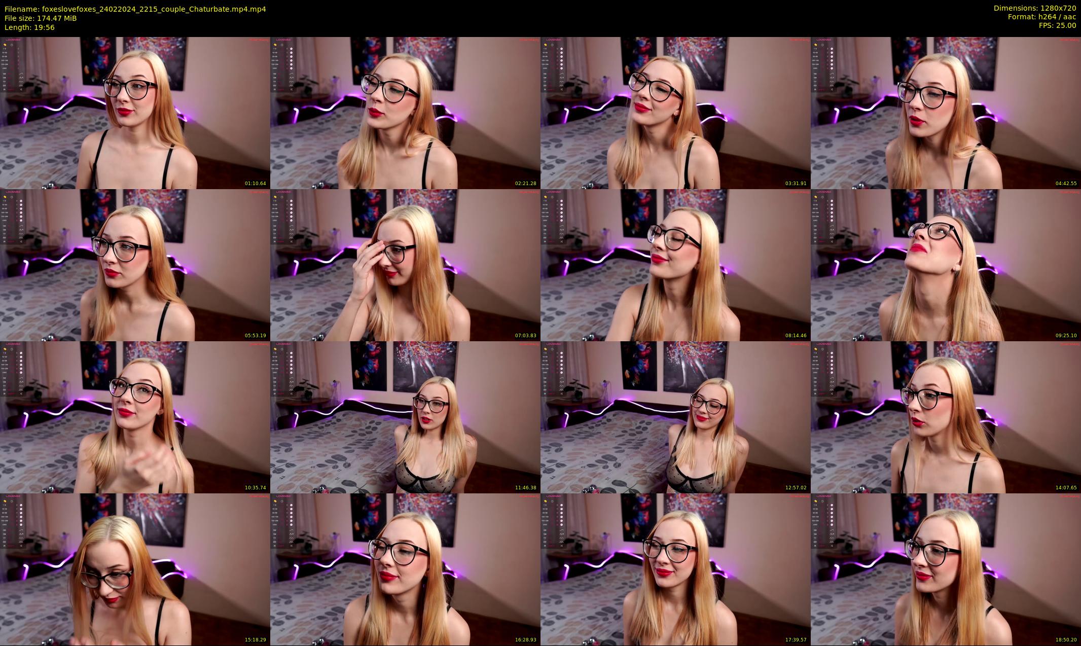 foxeslovefoxes — 20 minute Chaturbate couple cam show recording, 720p, Feb 24, 2024