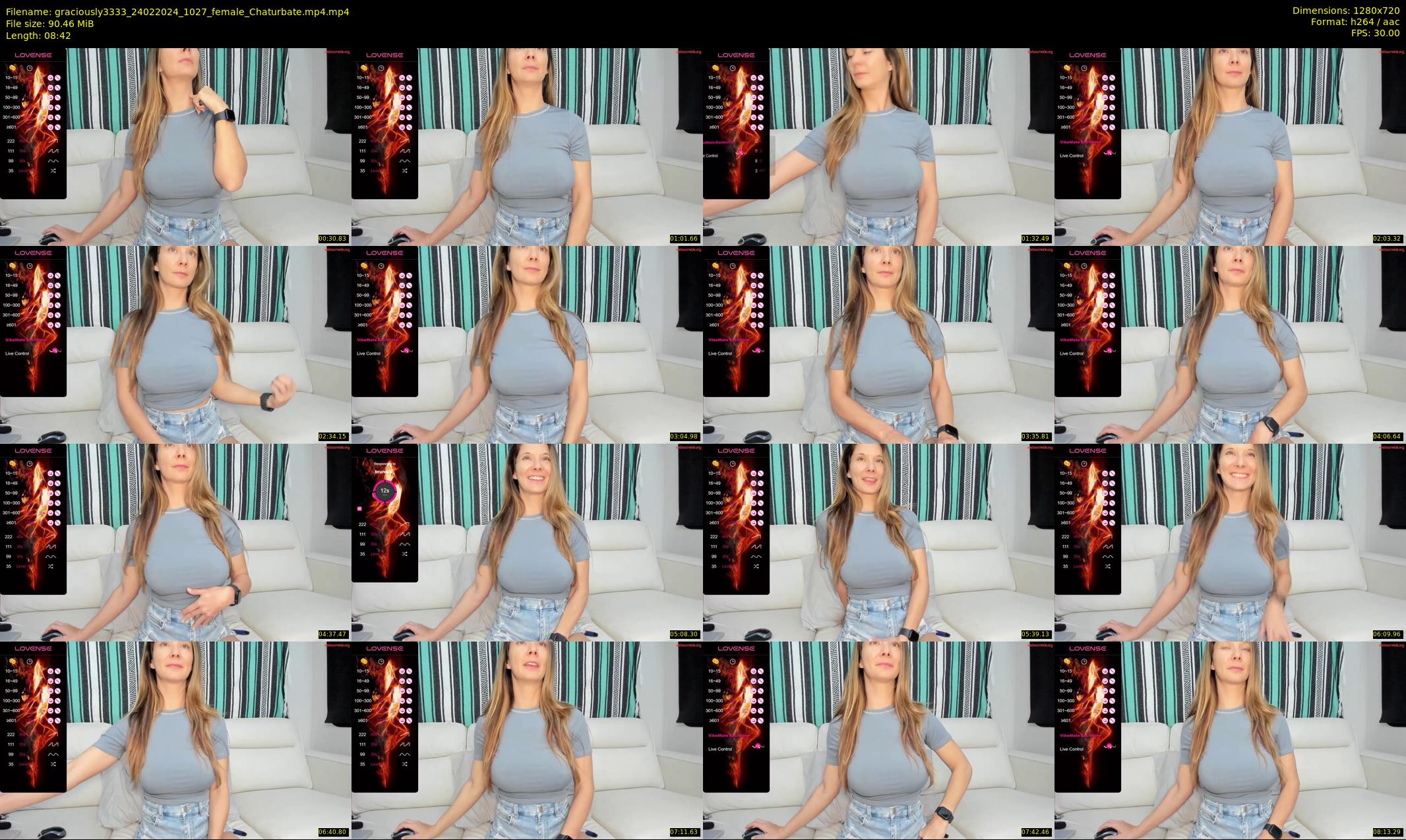 graciously3333 — 9 minute Chaturbate female cam show recording, 720p, Feb 24, 2024