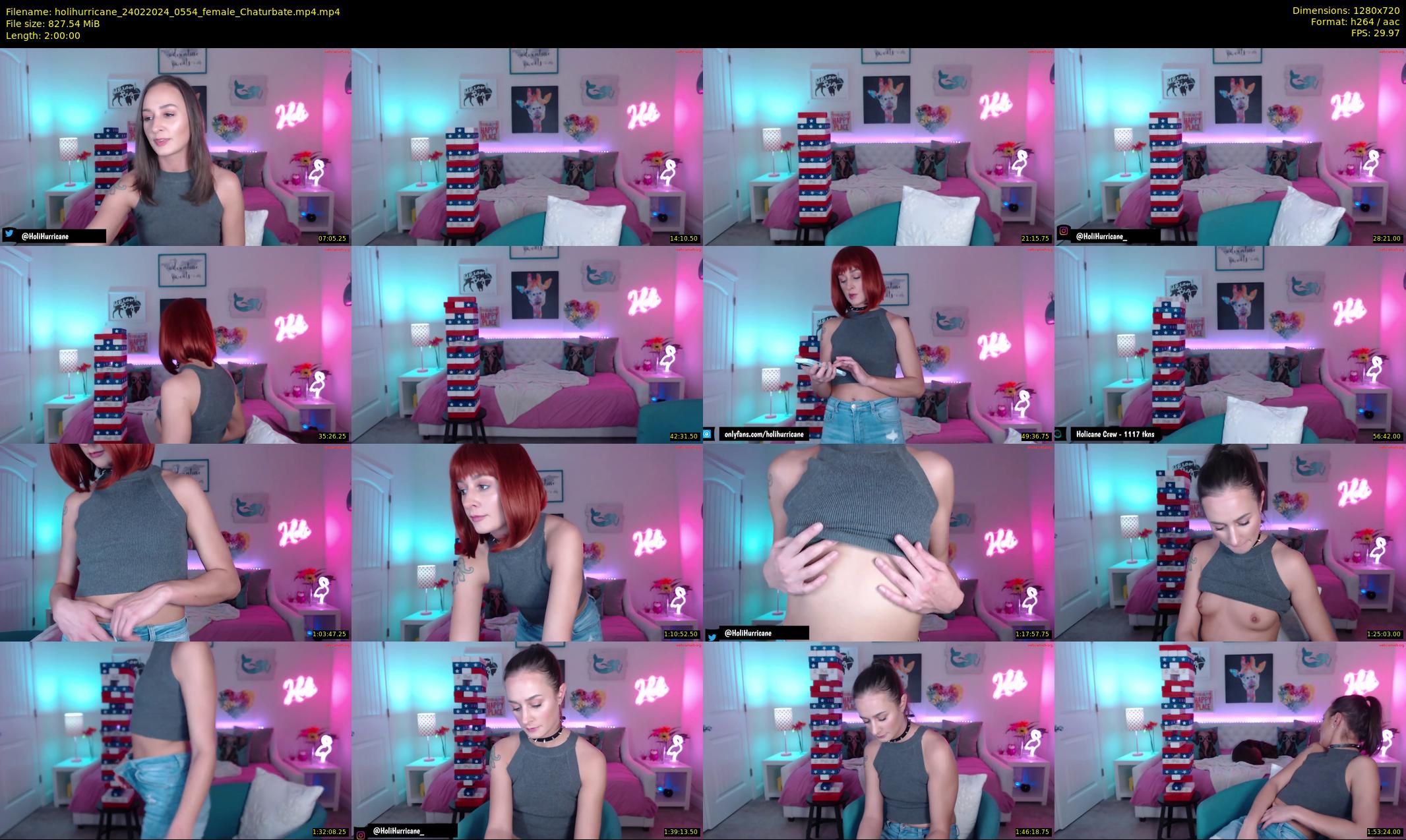 holihurricane — 120 minute Chaturbate female cam show recording, 720p, Feb 24, 2024
